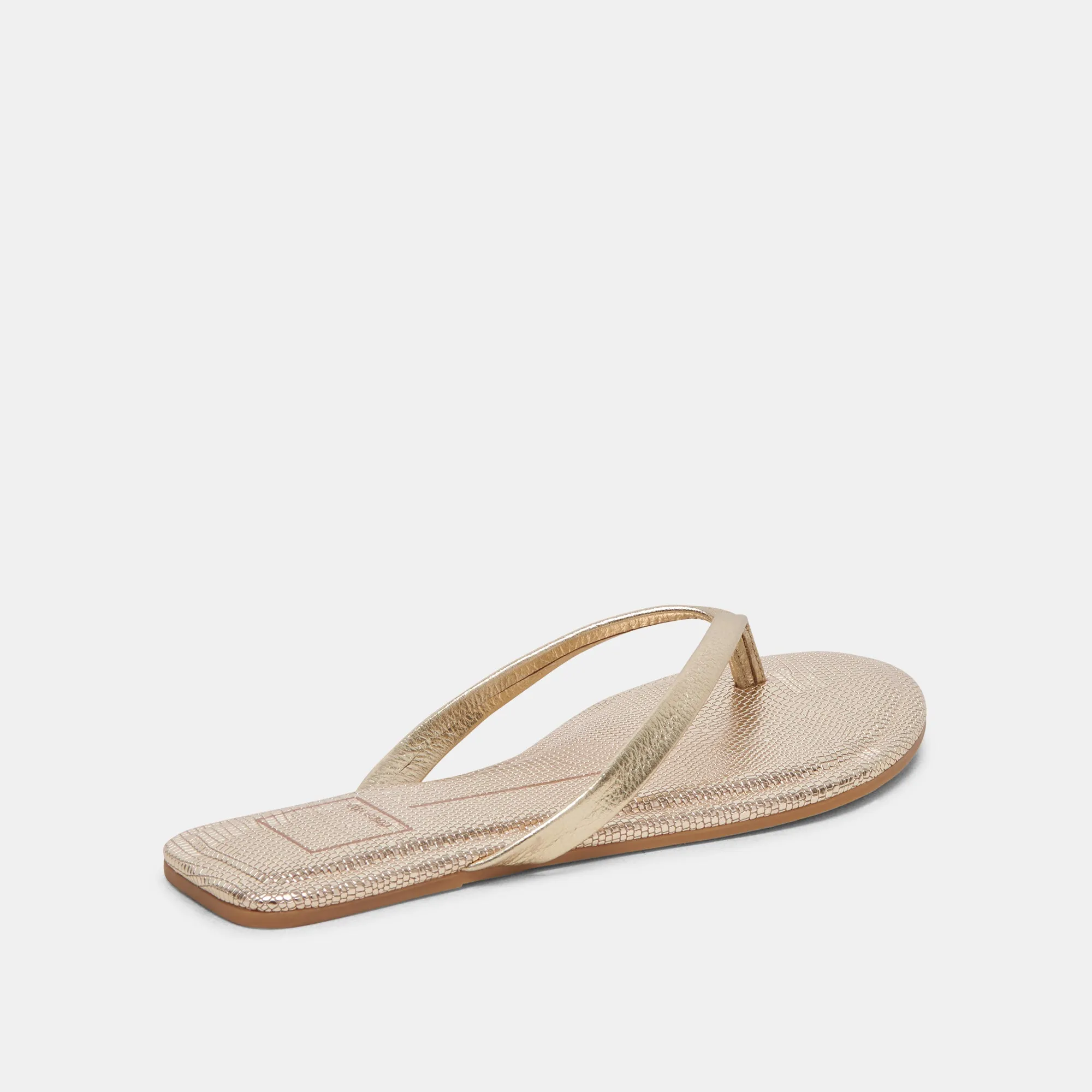 LAYNEY SANDALETTEN HELLGOLD METALLIC LEDER