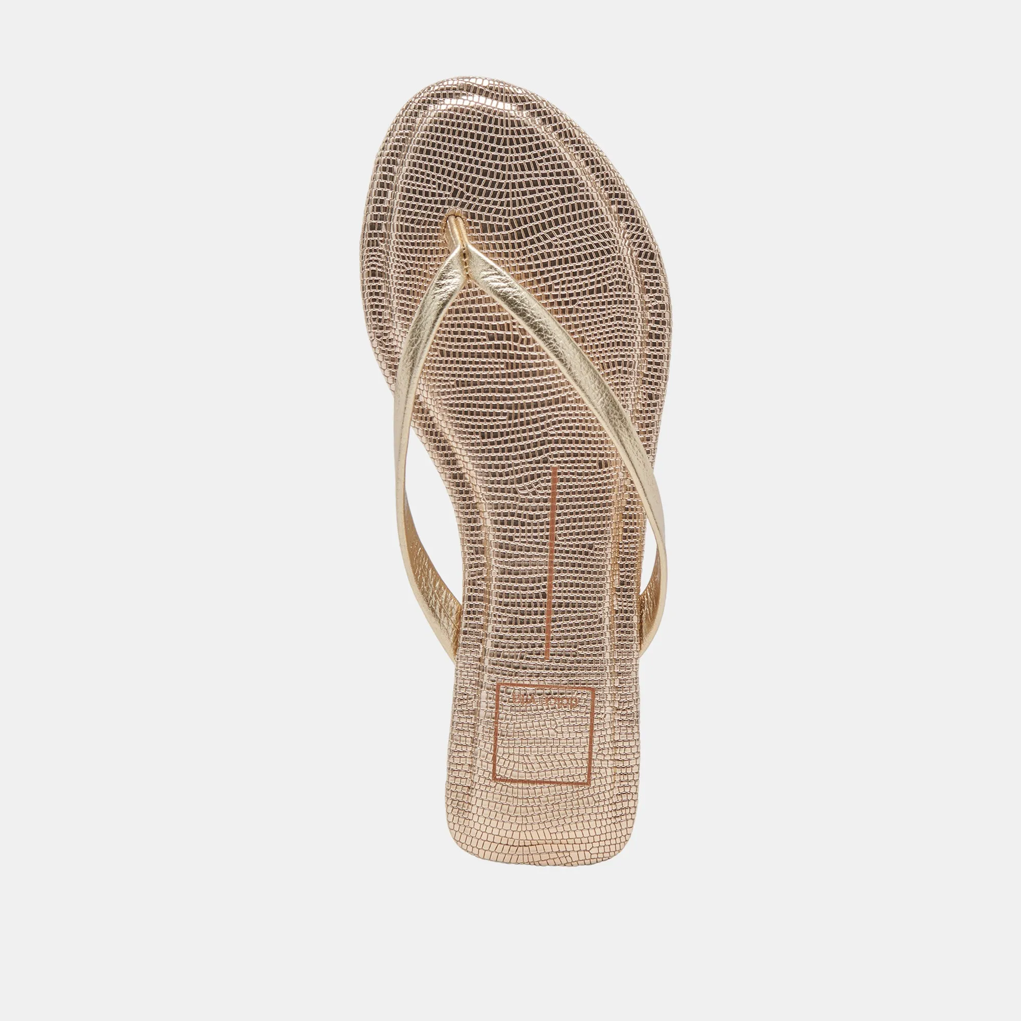 LAYNEY SANDALETTEN HELLGOLD METALLIC LEDER