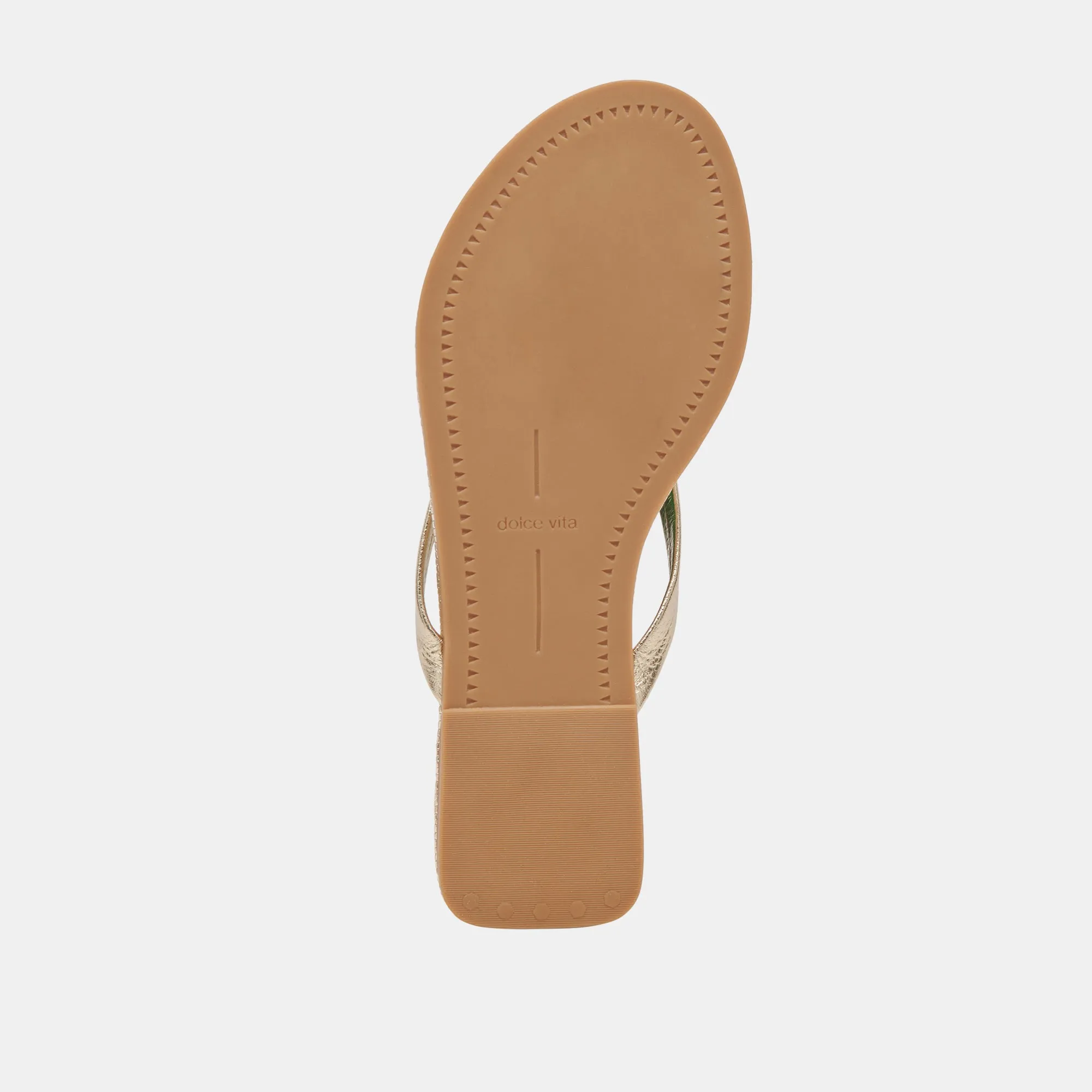 LAYNEY SANDALETTEN HELLGOLD METALLIC LEDER