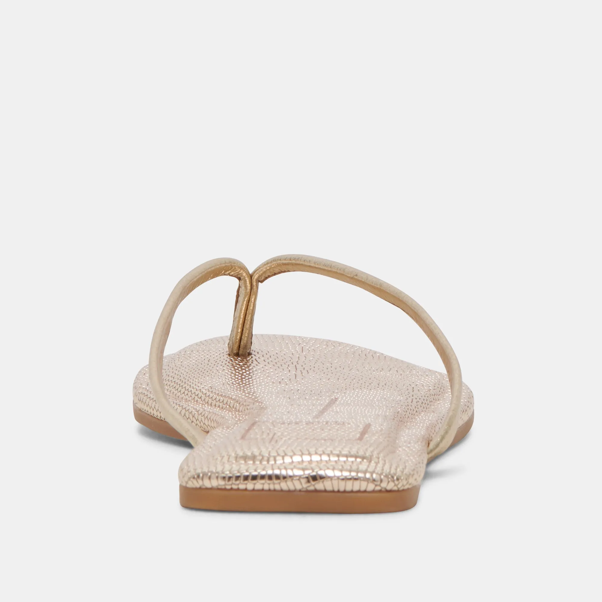 LAYNEY SANDALETTEN HELLGOLD METALLIC LEDER