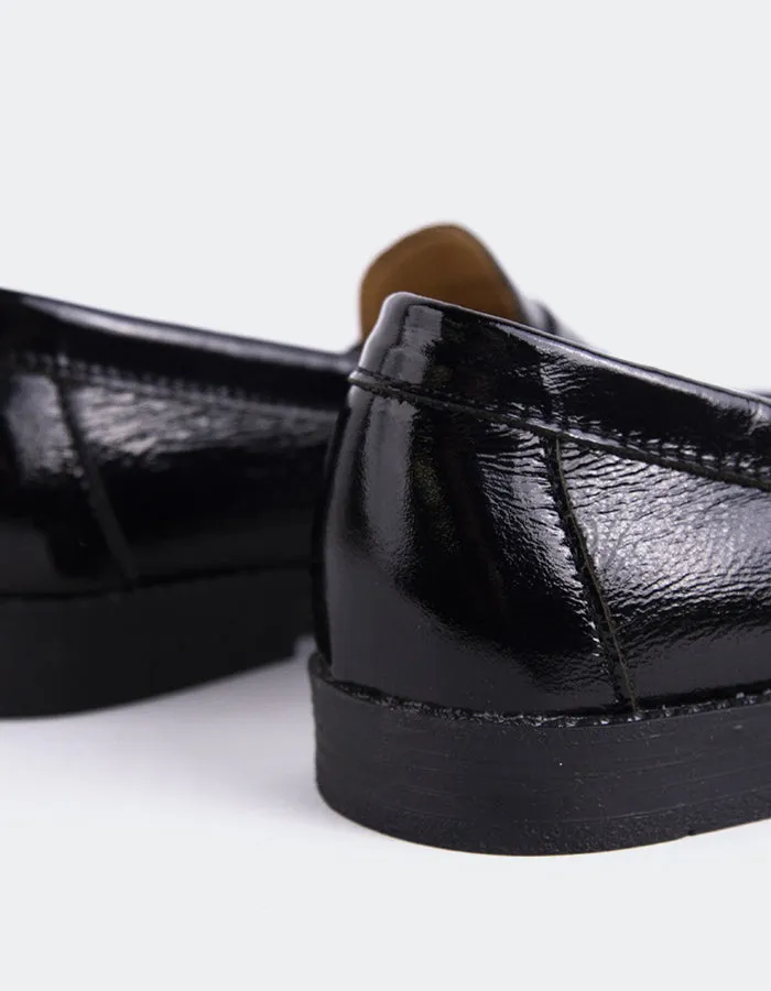 Lettine Black Nappa Leder
