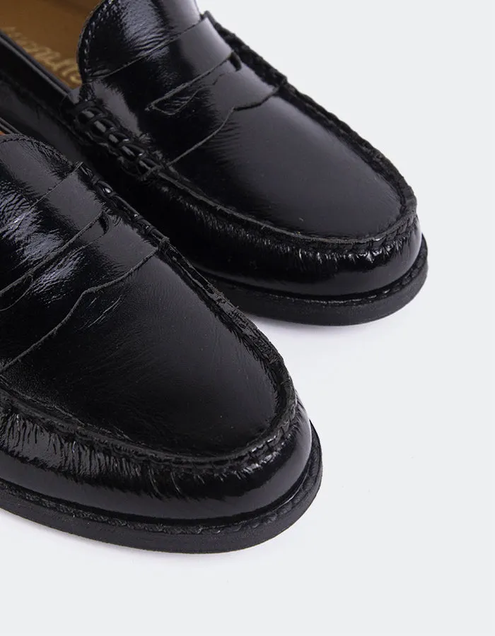 Lettine Black Nappa Leder