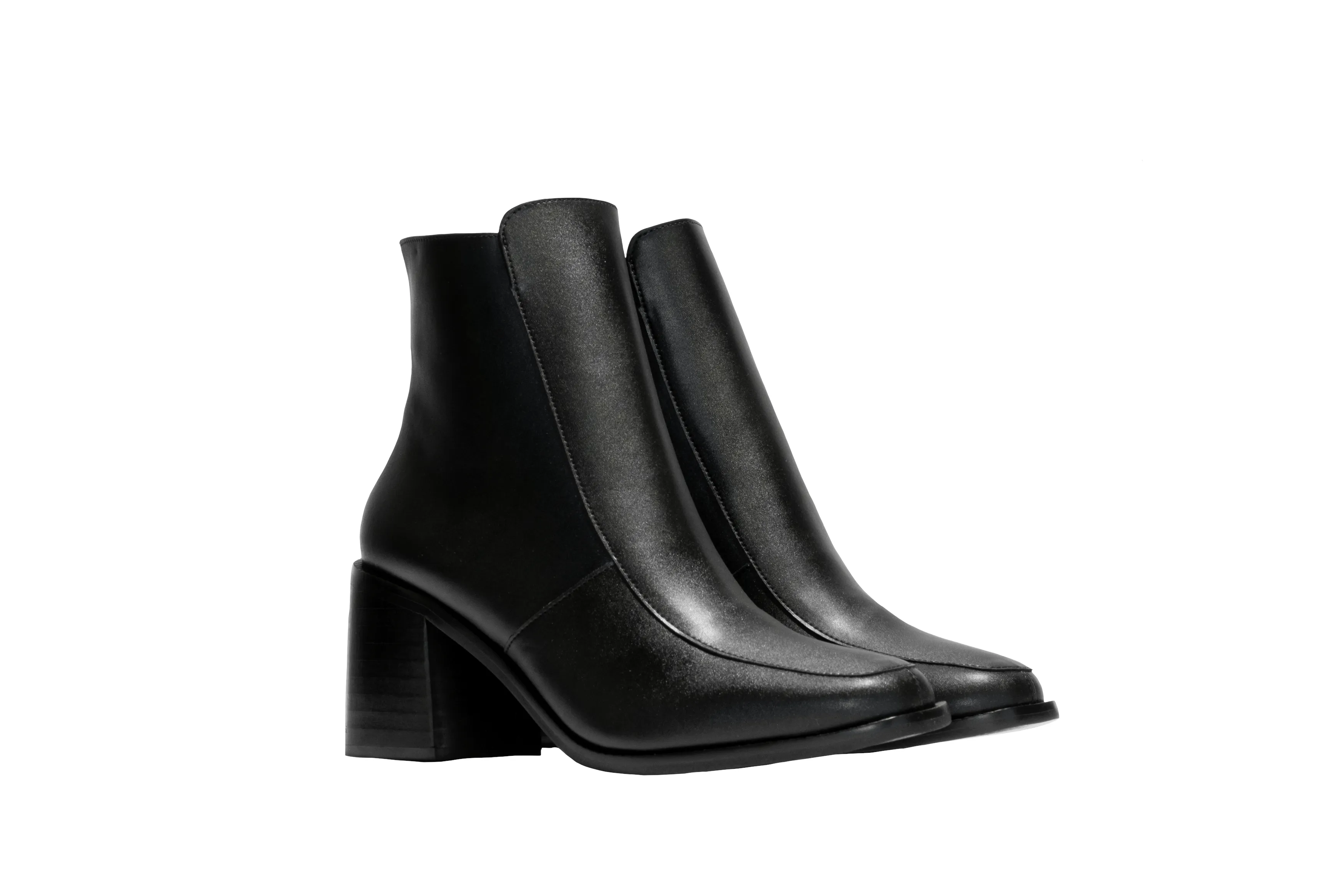 Linnea Damen Vegane Stiefeletten mit Absatz | Stiefel