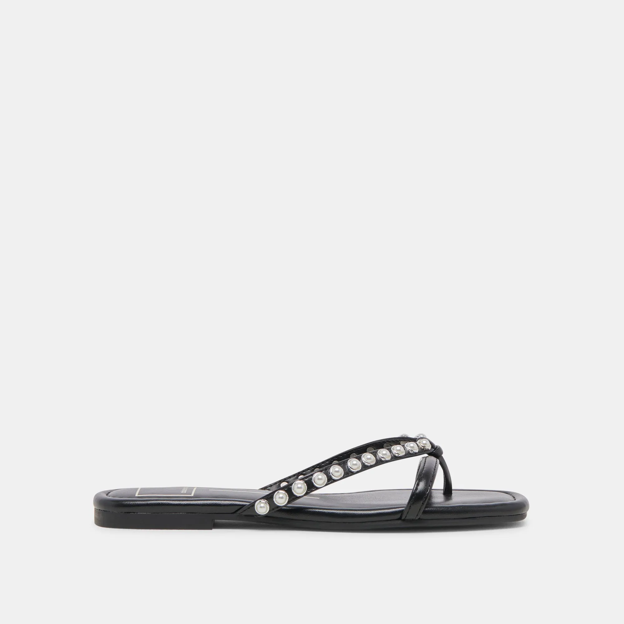 LUCCA PEARL SANDALETTEN MIT SCHWARZEN PERLEN