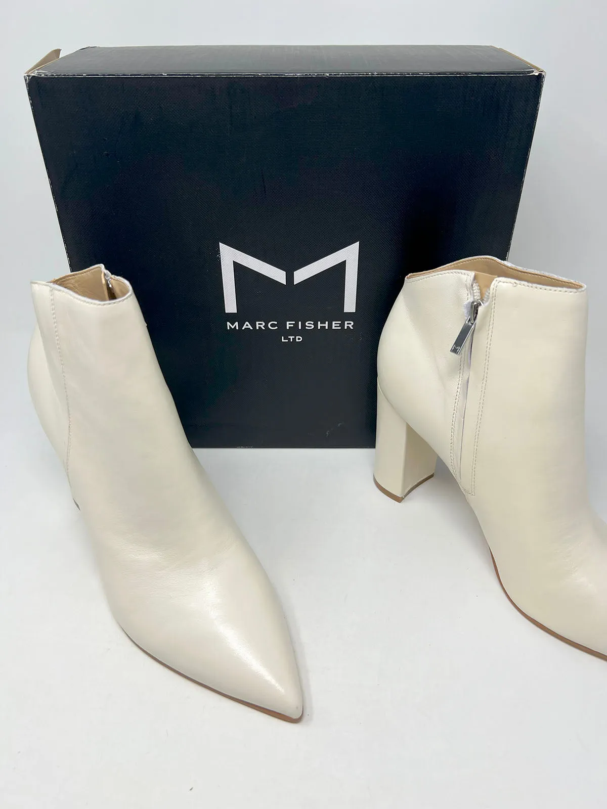 Marc Fisher Schuhgröße 10 Elfenbein Knöchelstiefel OVP
