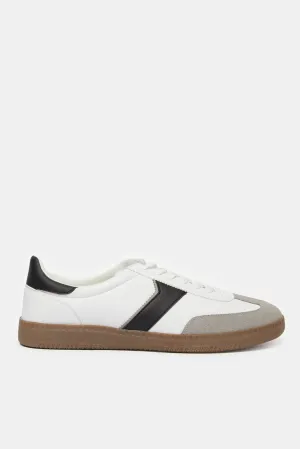 Herren Sneakers aus weißem Materialblock