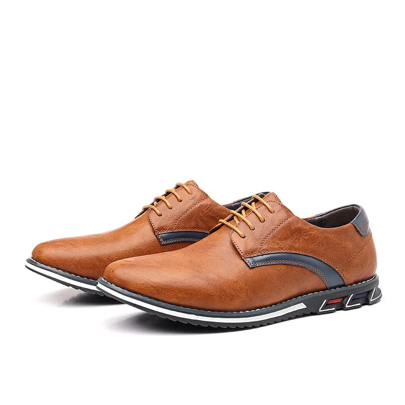 Herrenmode Bequeme Lederbüro-Schuhe zum Gehen