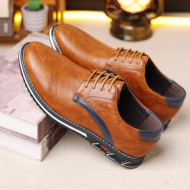 Herrenmode Bequeme Lederbüro-Schuhe zum Gehen