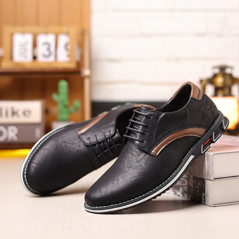 Herrenmode Bequeme Lederbüro-Schuhe zum Gehen