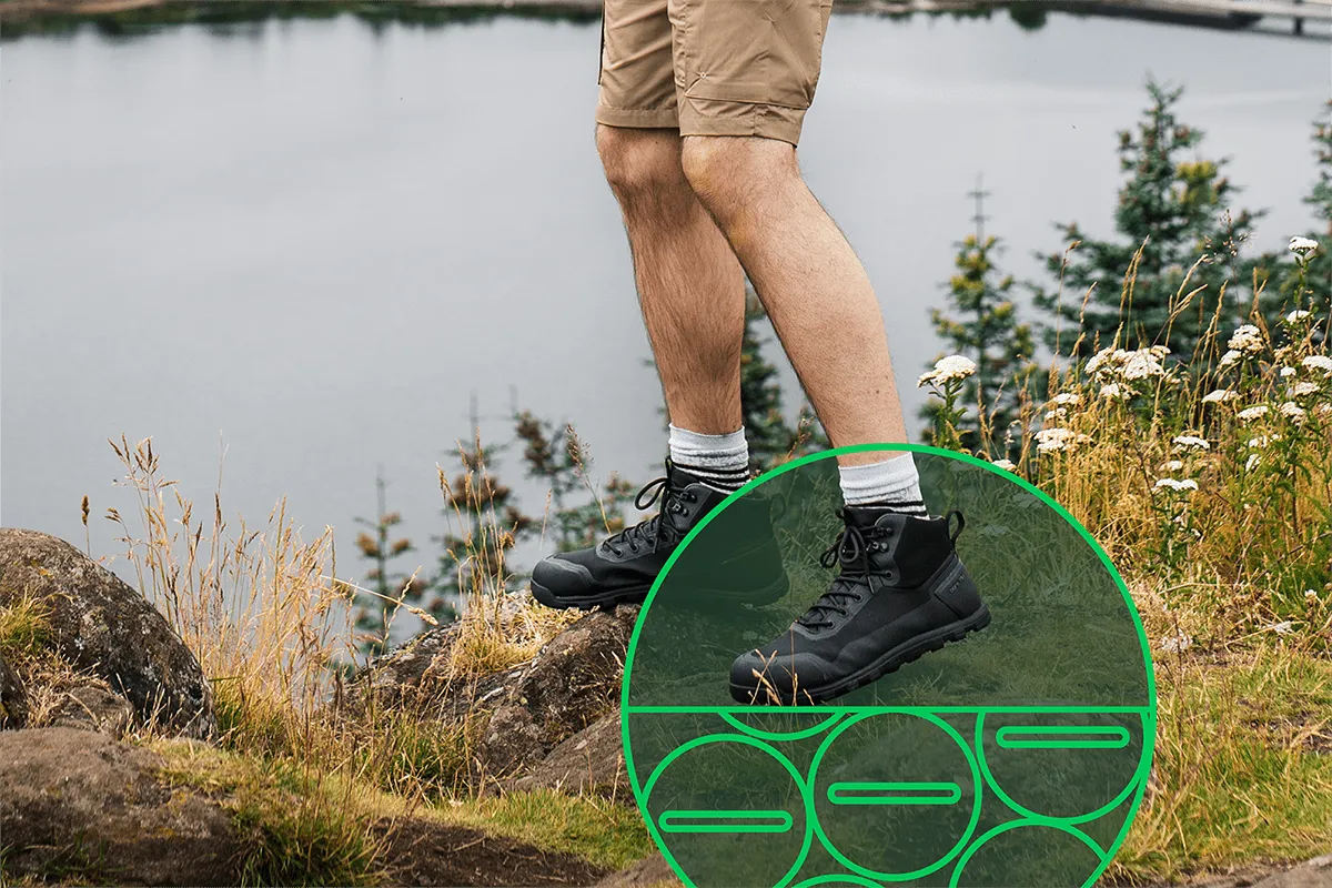 Herren Rediscover Grounding Barfuß-Wanderstiefel | Eclipse