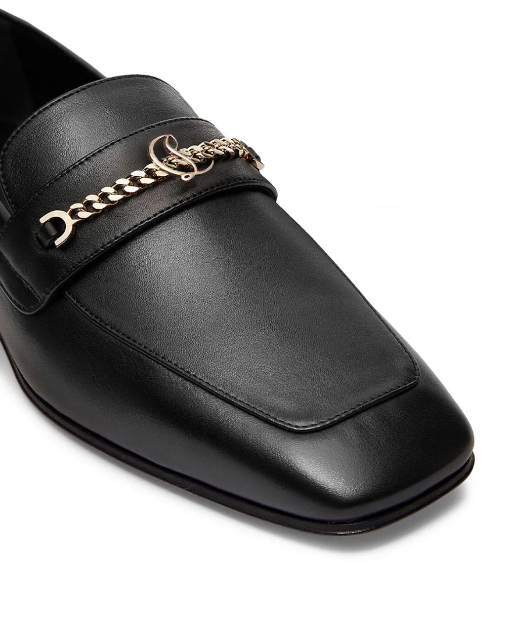 MJ Moc Flacher Loafer in Schwarz
