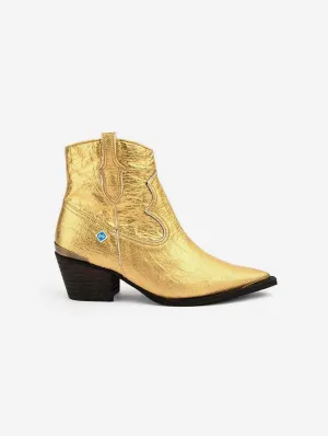 Meine Texa Pinatex Vegane Leder Westernstiefel | Gold