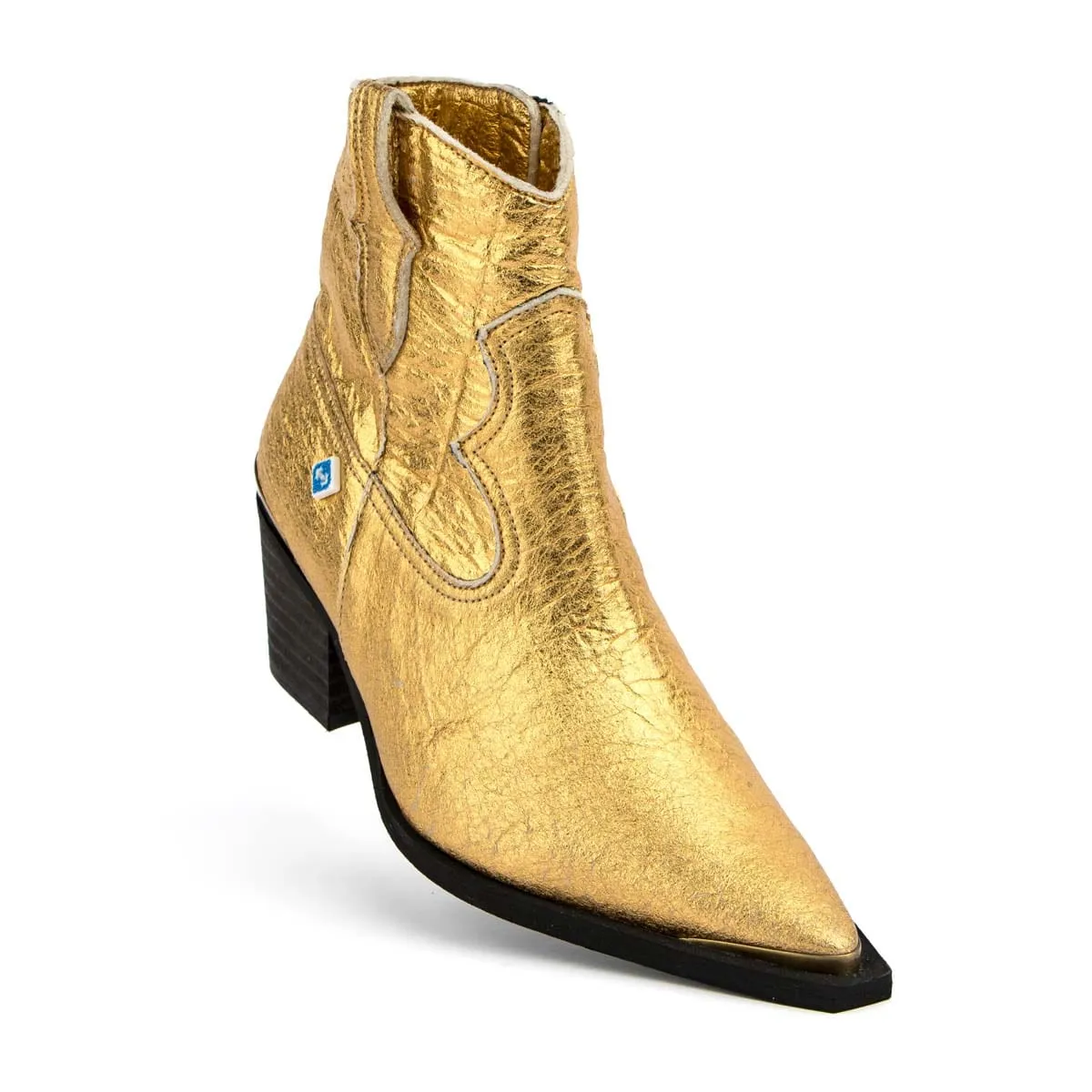 Meine Texa Pinatex Vegane Leder Westernstiefel | Gold