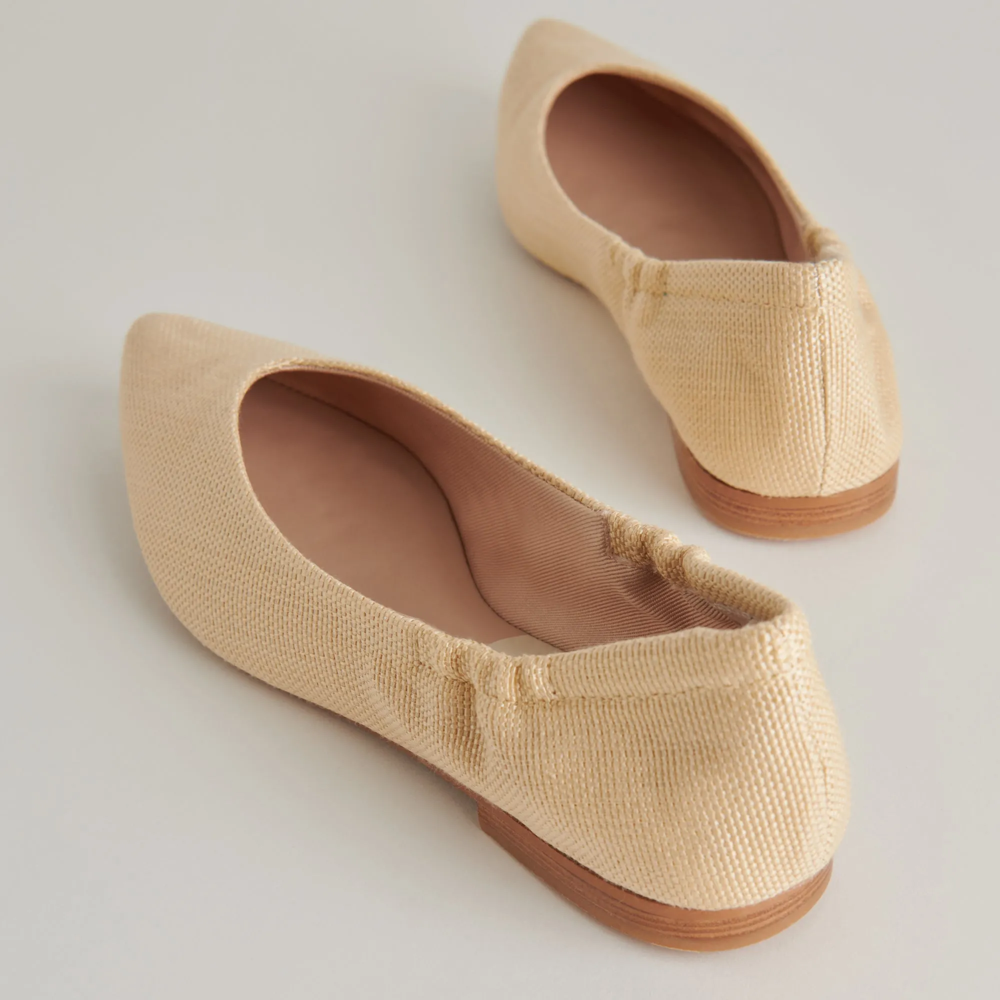NADAV BALLET FLATS LT NATUR RAFFIA
