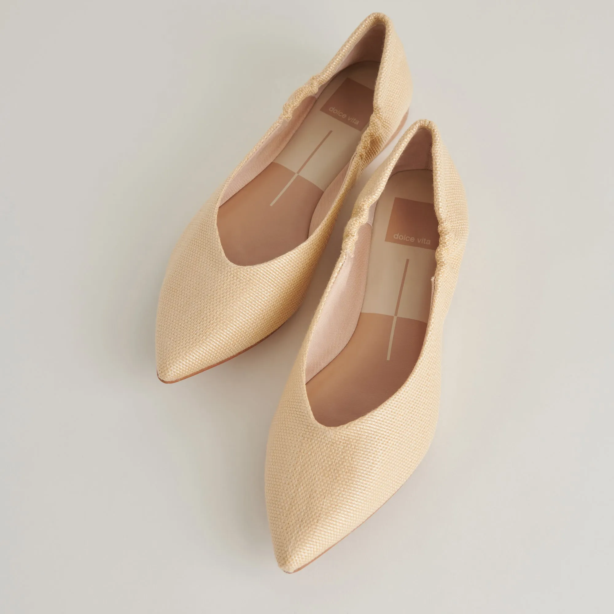 NADAV BALLET FLATS LT NATUR RAFFIA