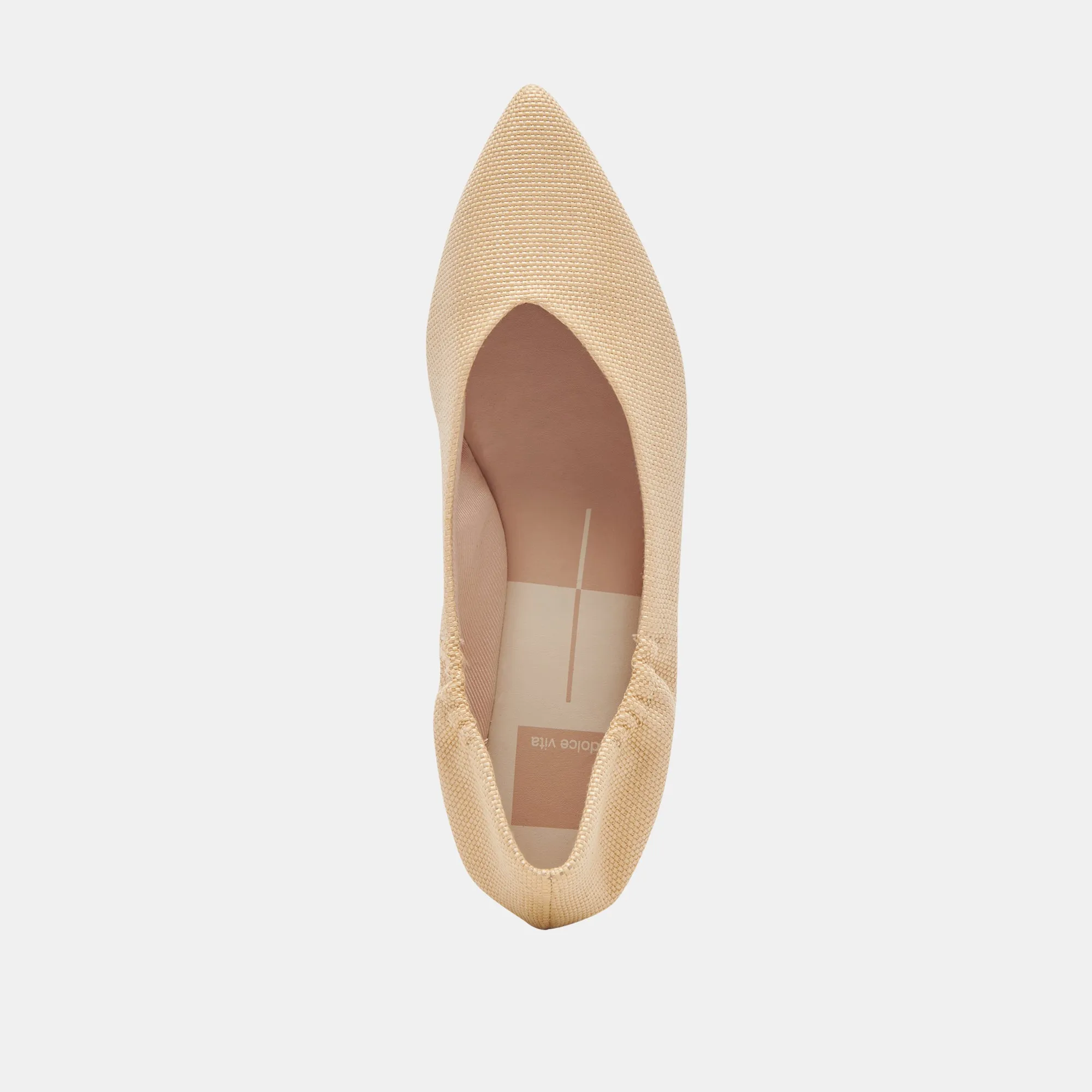 NADAV BALLET FLATS LT NATUR RAFFIA