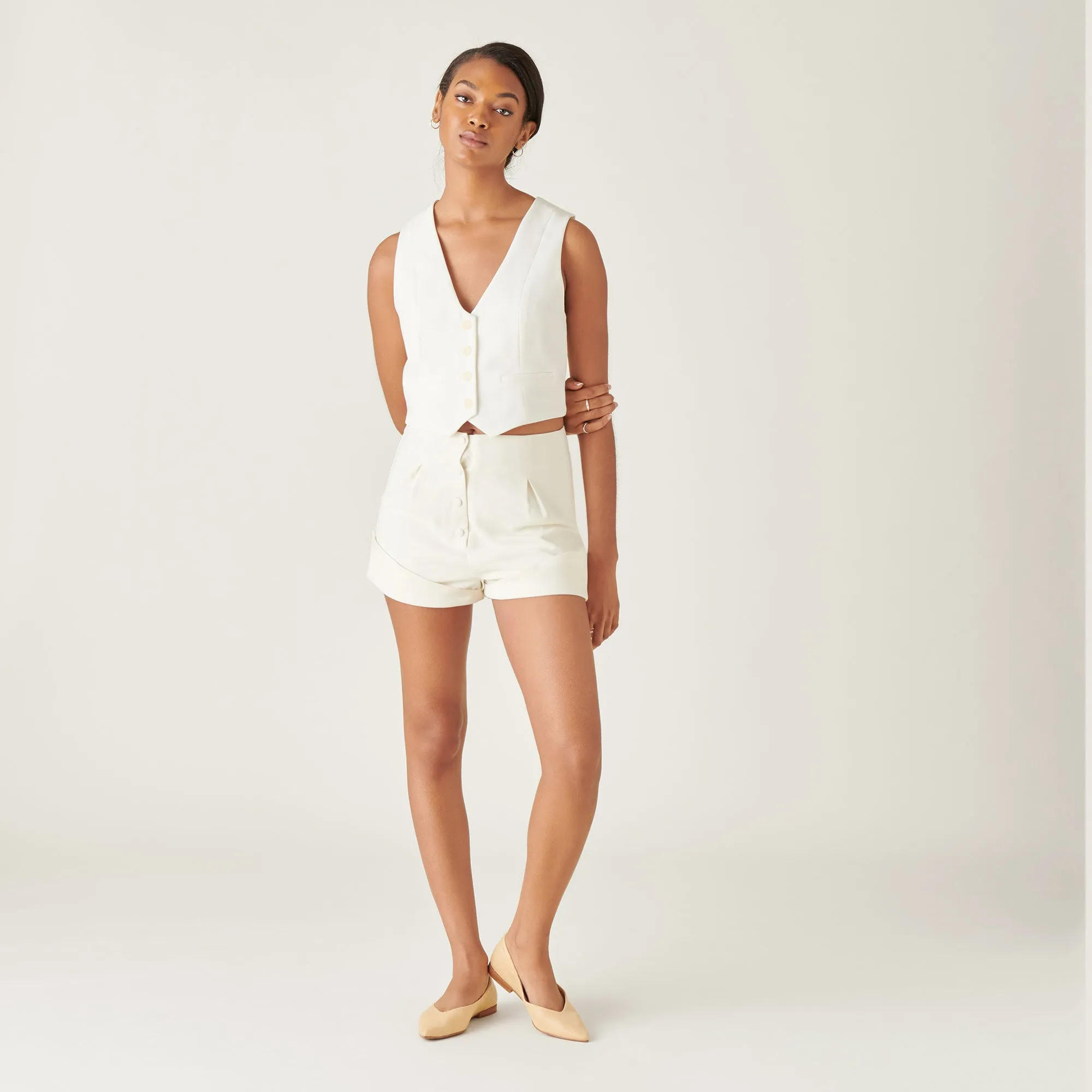 NADAV BALLET FLATS LT NATUR RAFFIA