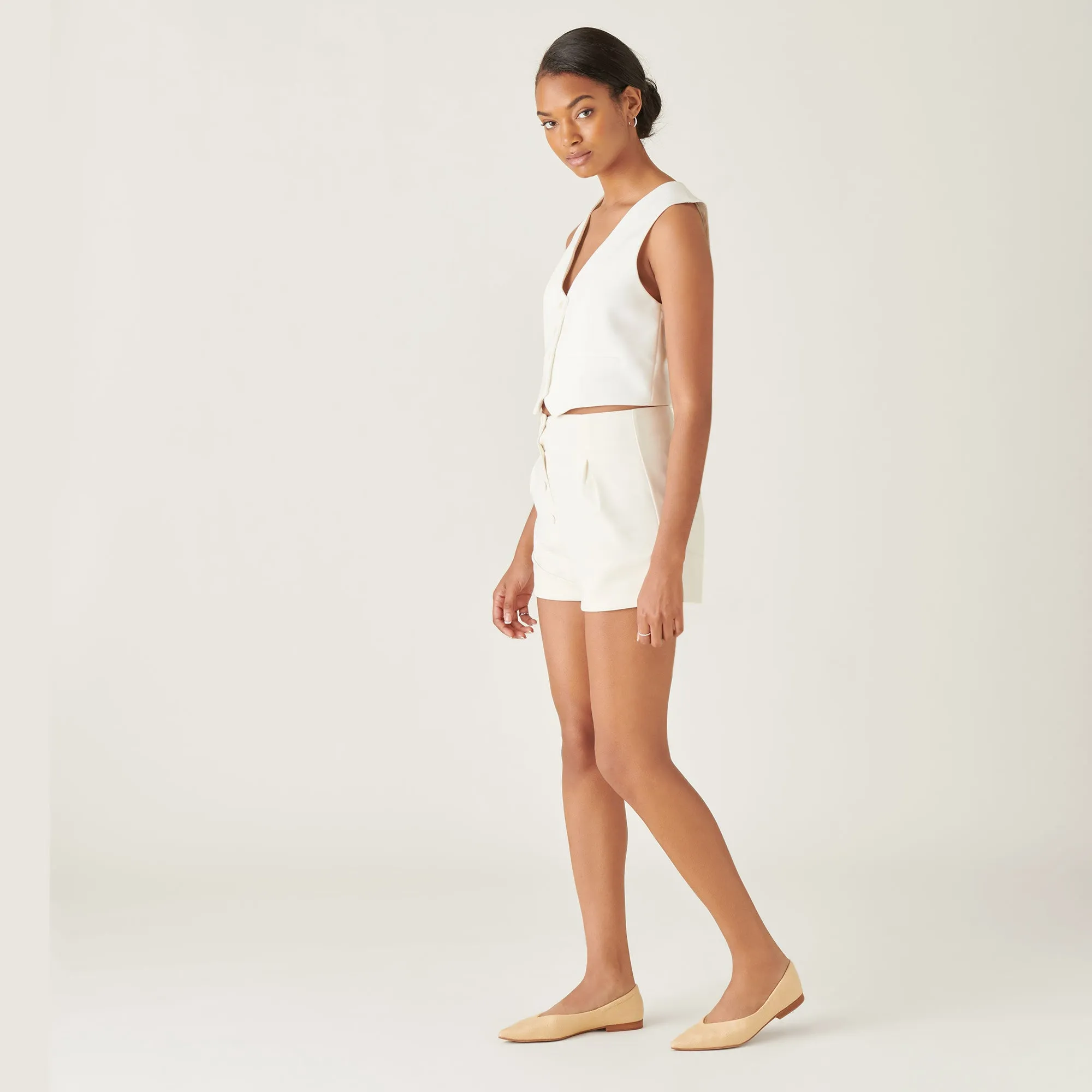 NADAV BALLET FLATS LT NATUR RAFFIA