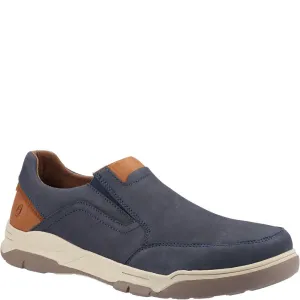 Marine/Beige Fletcher Schlupfschuhe