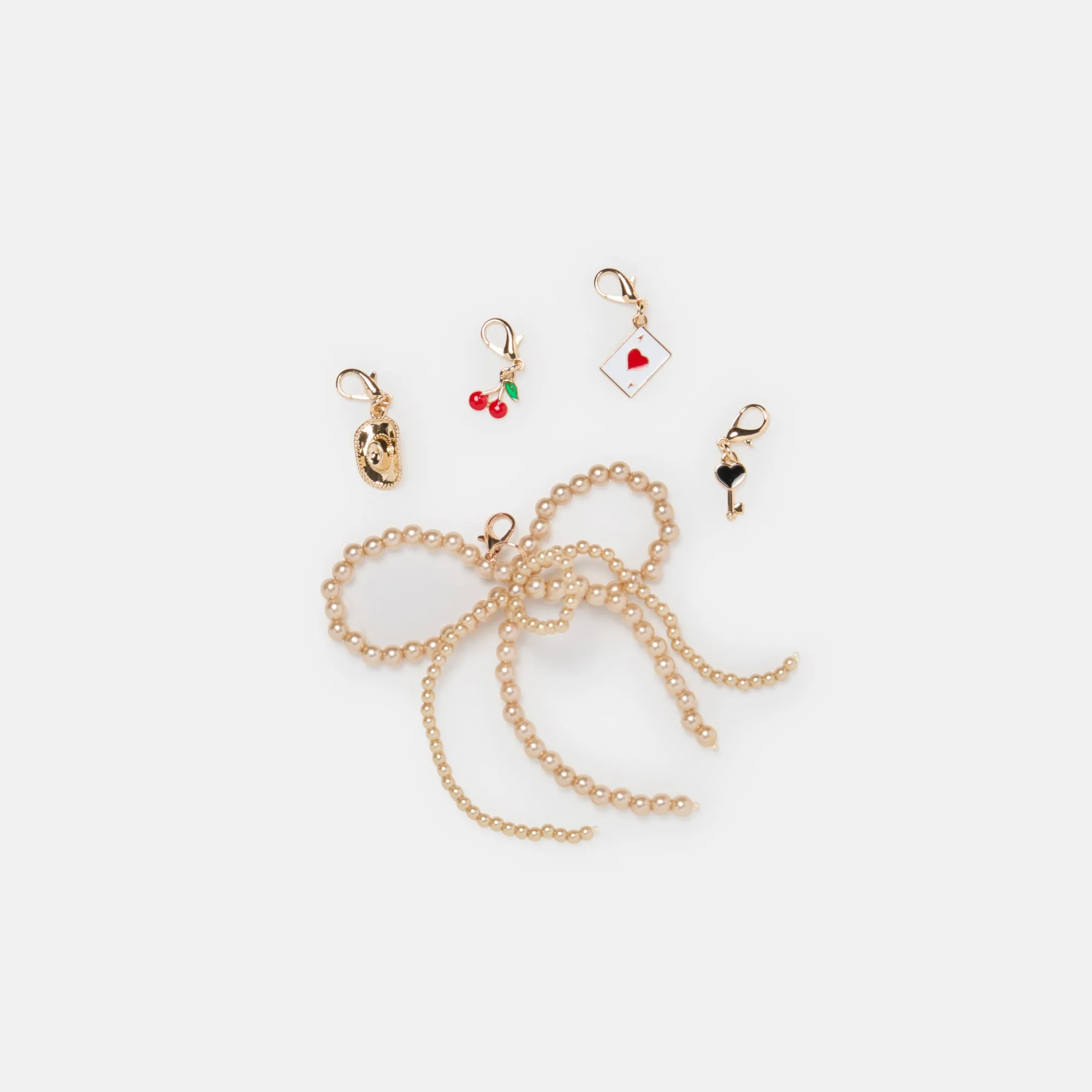 HINWEIS SPITZENSCHUHE ELFENBEIN   GOLD CHARM BUNDLE