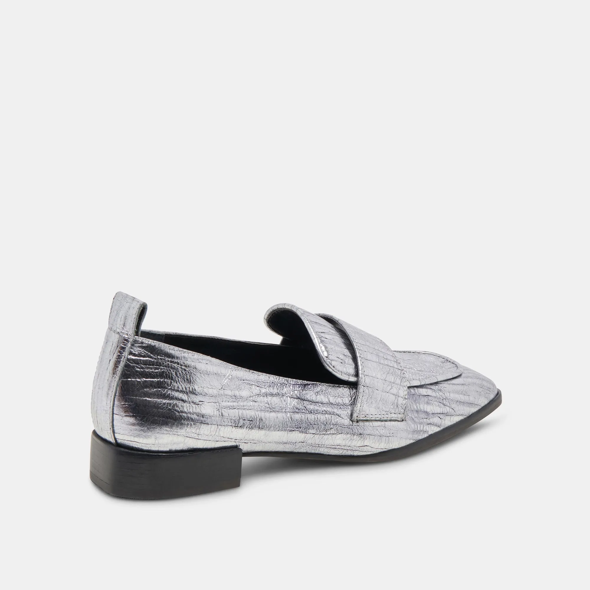 NYGEL LOAFERS GRAPHITE METALLISCHES LEDER