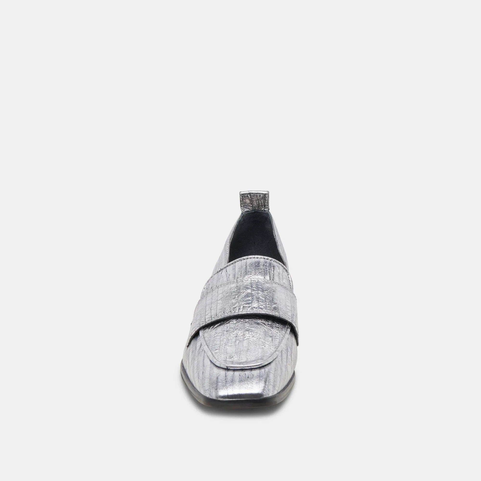 NYGEL LOAFERS GRAPHITE METALLISCHES LEDER
