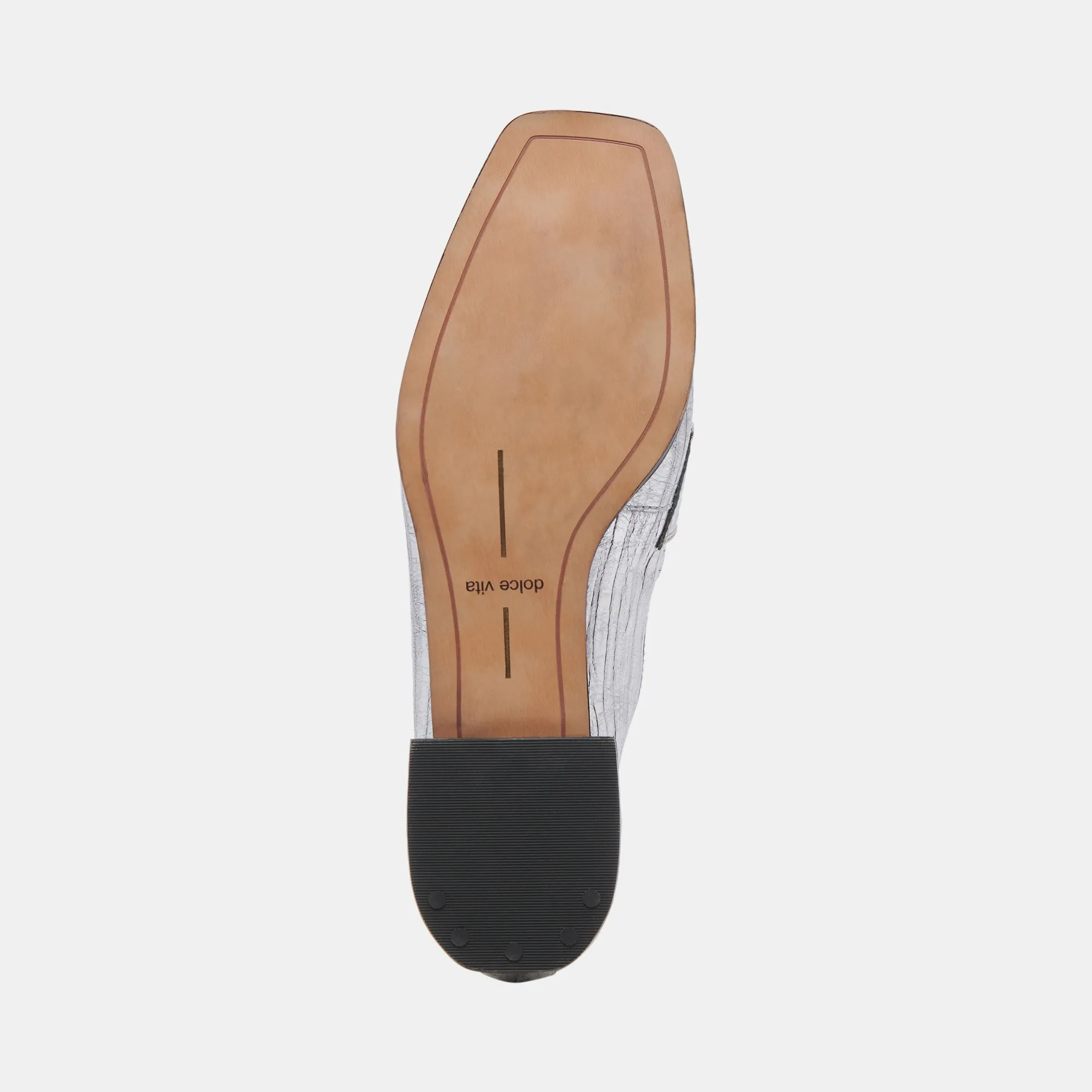 NYGEL LOAFERS GRAPHITE METALLISCHES LEDER