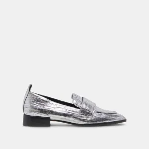 NYGEL LOAFERS GRAPHITE METALLISCHES LEDER