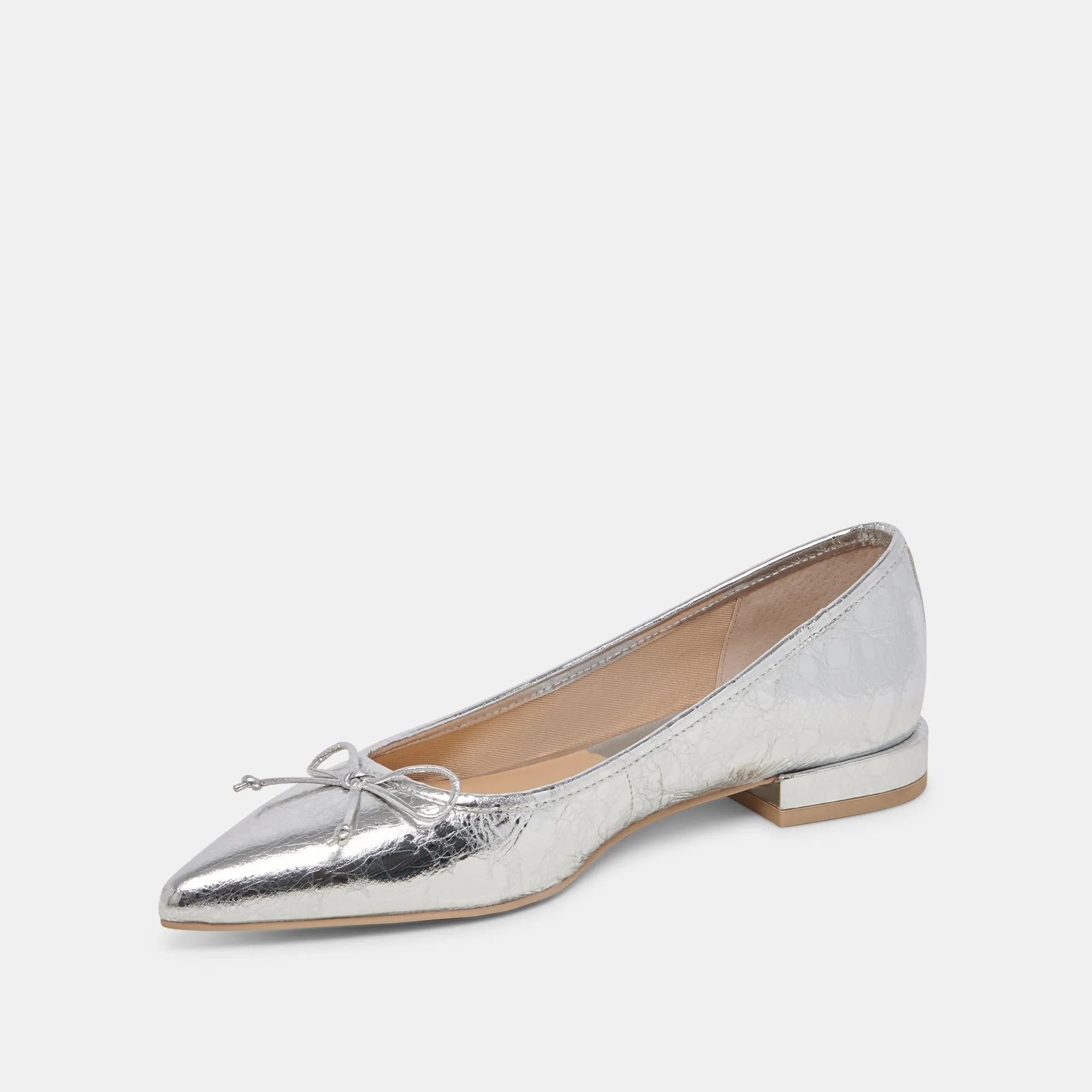 PALANI BALLETTFLATS SILBER ANTIKE LEDER