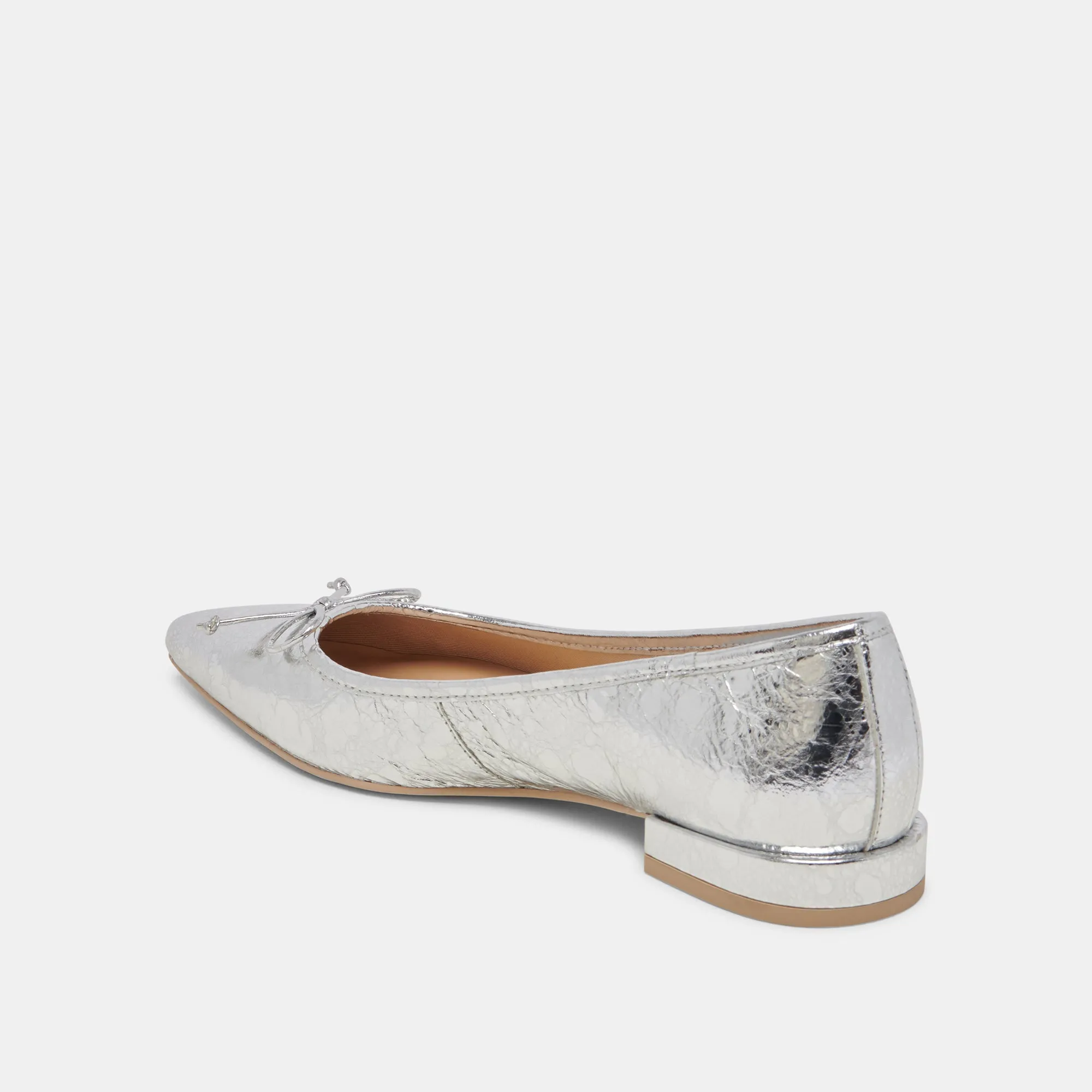 PALANI BALLETTFLATS SILBER ANTIKE LEDER