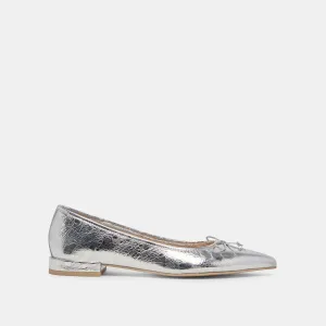PALANI BALLETTFLATS SILBER ANTIKE LEDER