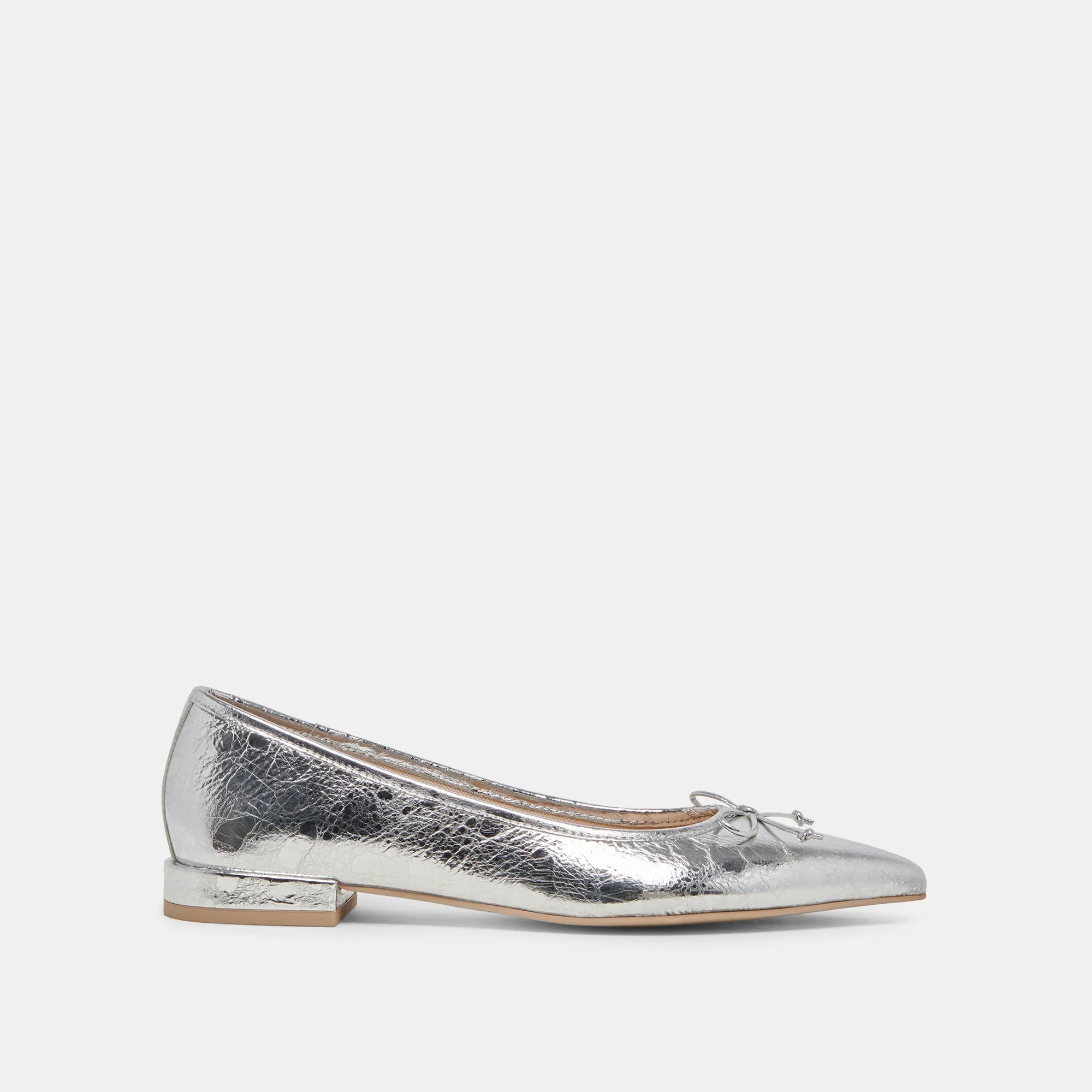 PALANI BALLETTFLATS SILBER ANTIKE LEDER