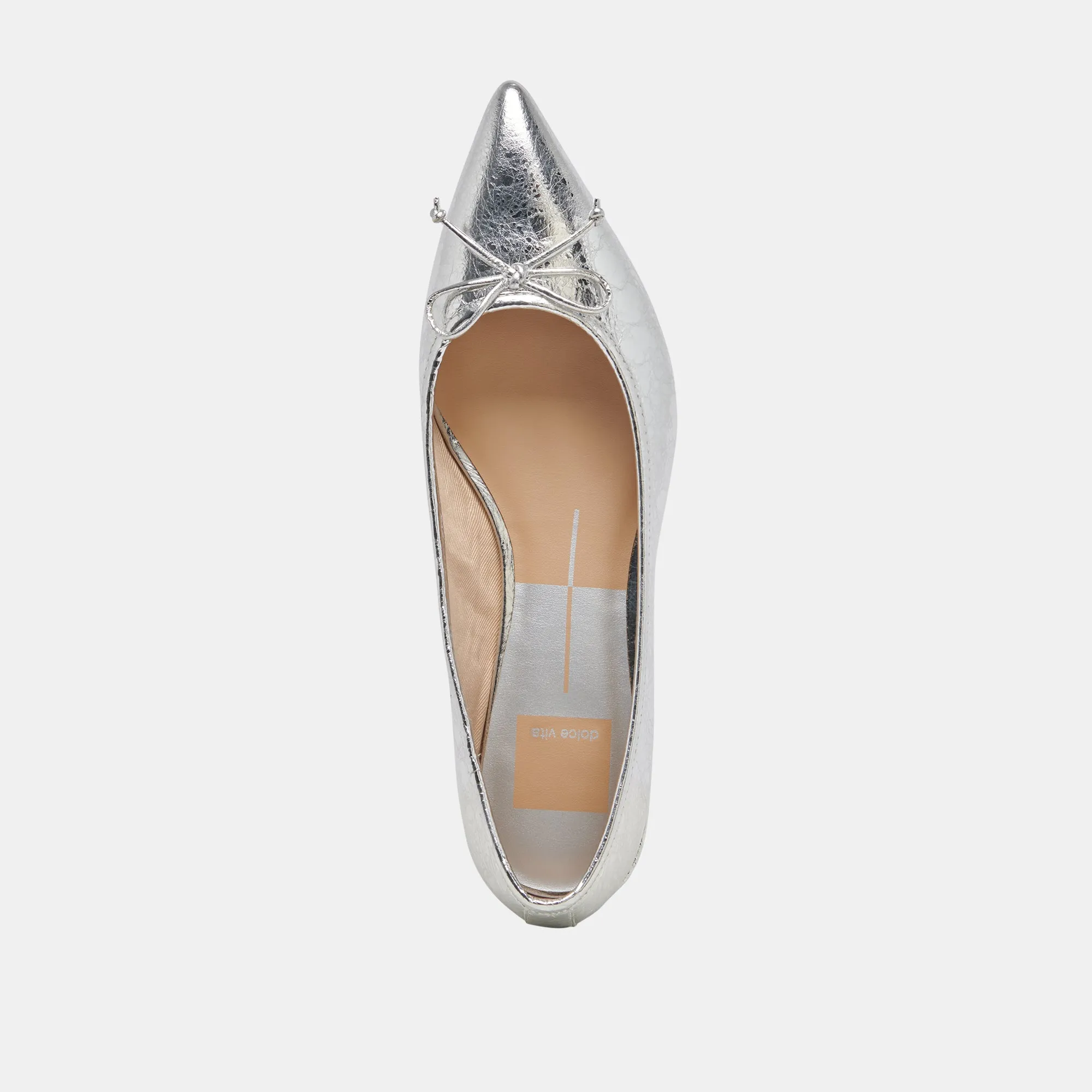 PALANI BALLETTFLATS SILBER ANTIKE LEDER