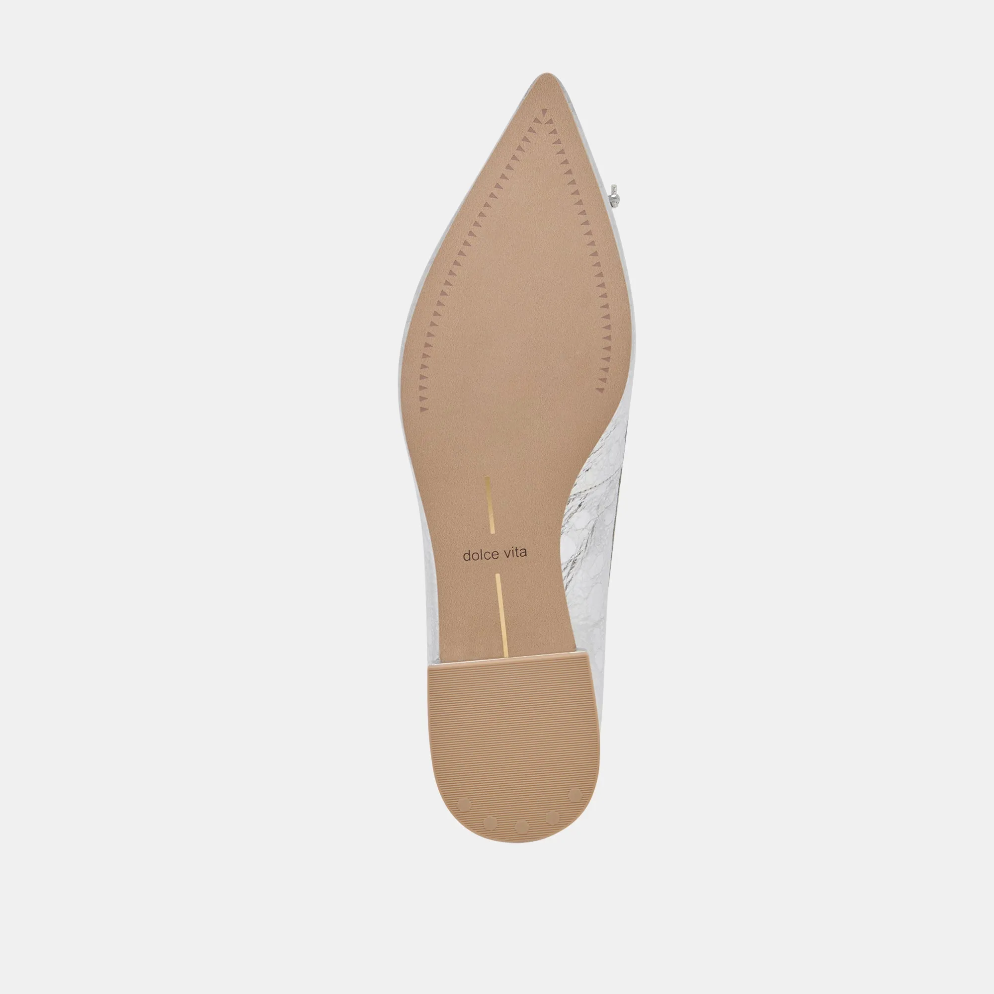 PALANI BALLETTFLATS SILBER ANTIKE LEDER