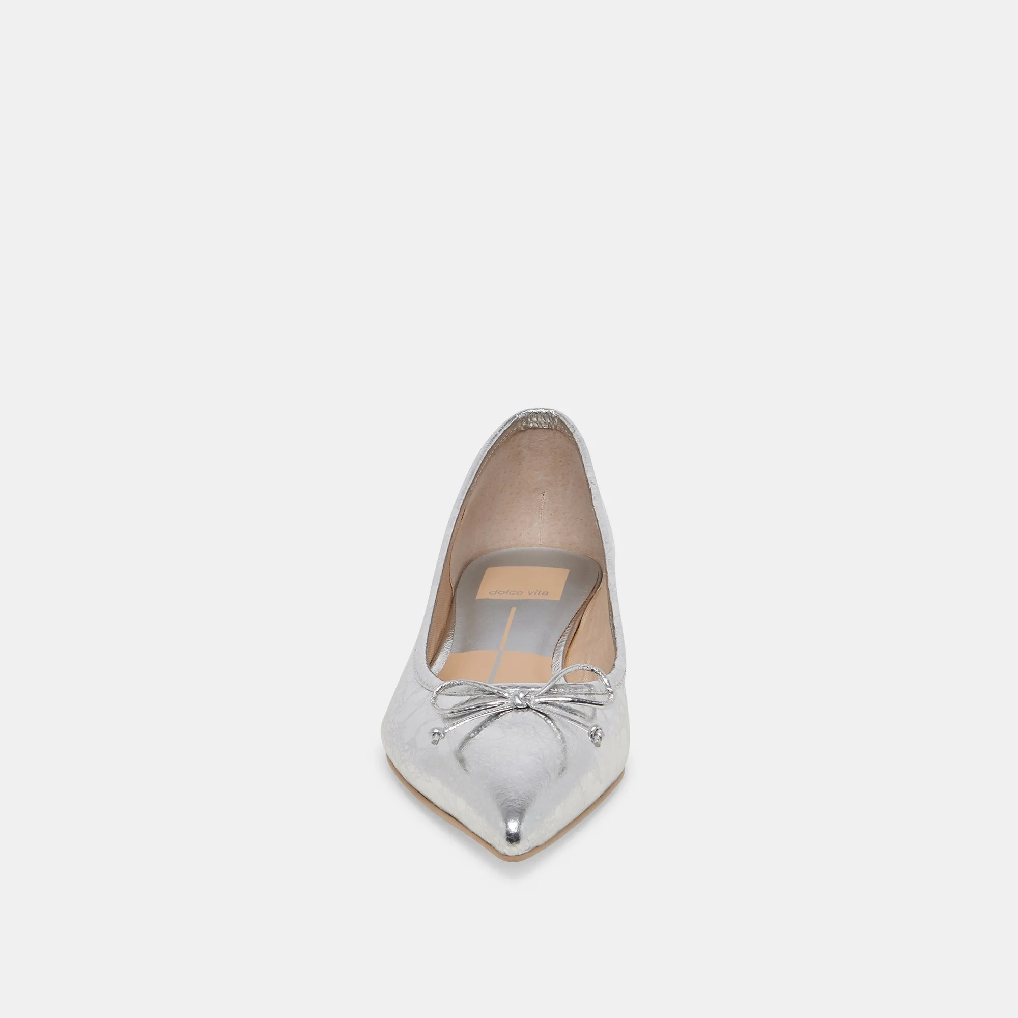 PALANI BALLETTFLATS SILBER ANTIKE LEDER
