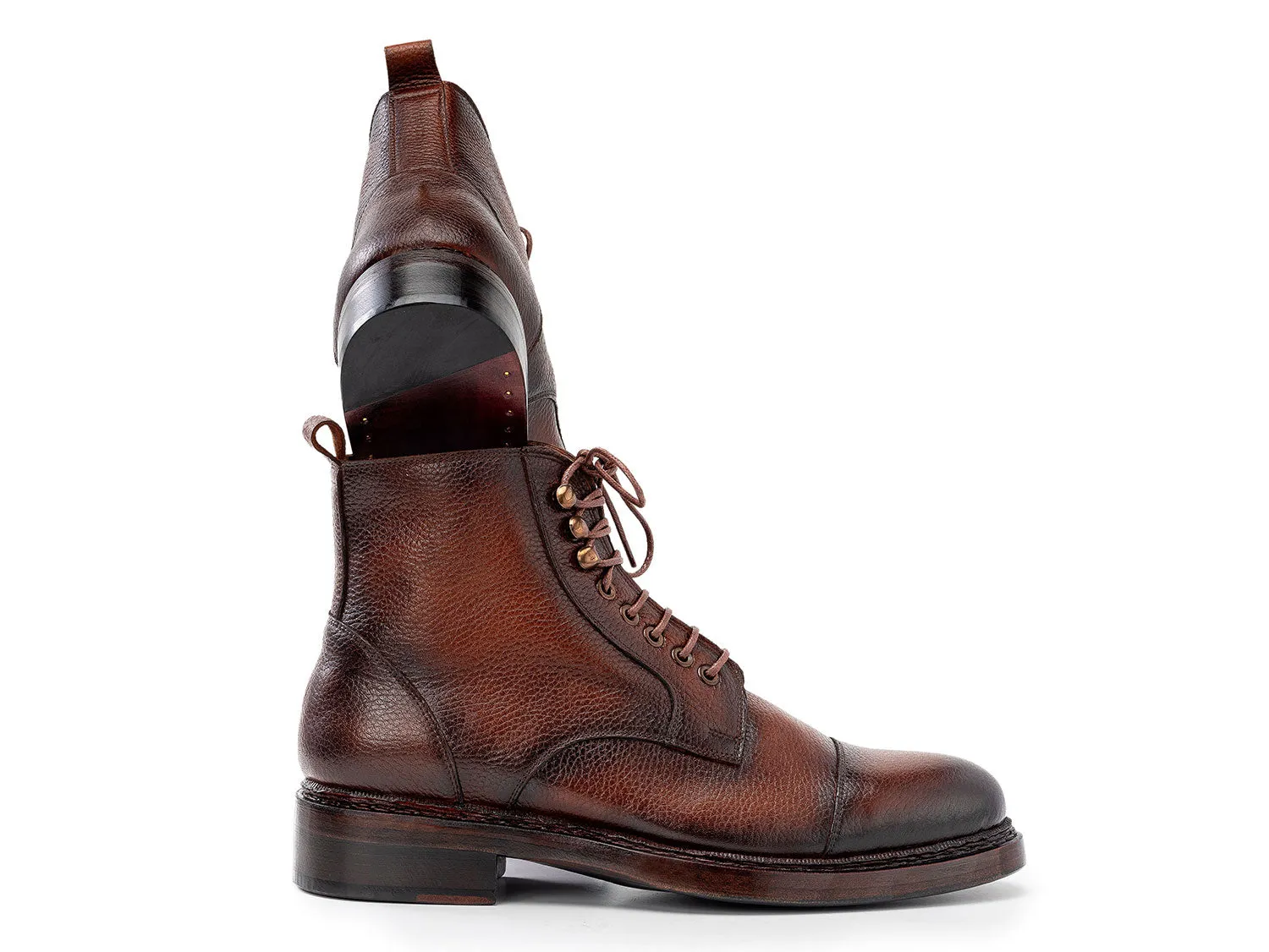Paul Parkman Schuhe Paul Parkman Herren Floater Lederstiefel in Braun
