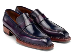 Paul Parkman Schuhe Paul Parkman Herren Norwegische Riemchenlofer in Purpur Patina