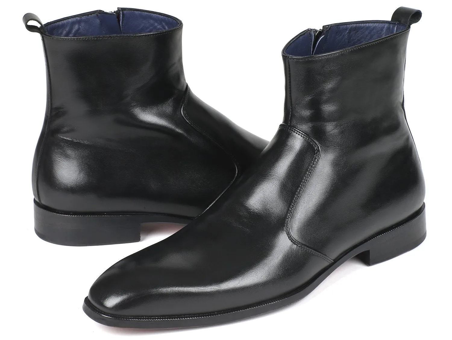 Paul Parkman Schuhe Paul Parkman Herren Stiefel mit Seitlichem Reißverschluss in Schwarz