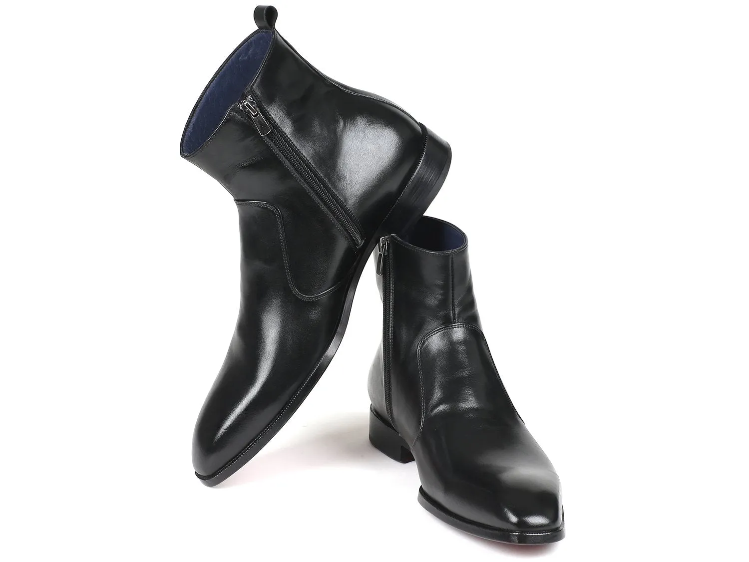 Paul Parkman Schuhe Paul Parkman Herren Stiefel mit Seitlichem Reißverschluss in Schwarz