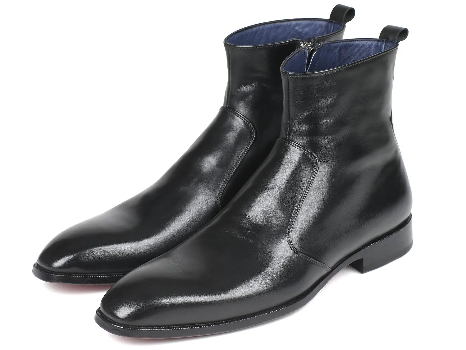 Paul Parkman Schuhe Paul Parkman Herren Stiefel mit Seitlichem Reißverschluss in Schwarz