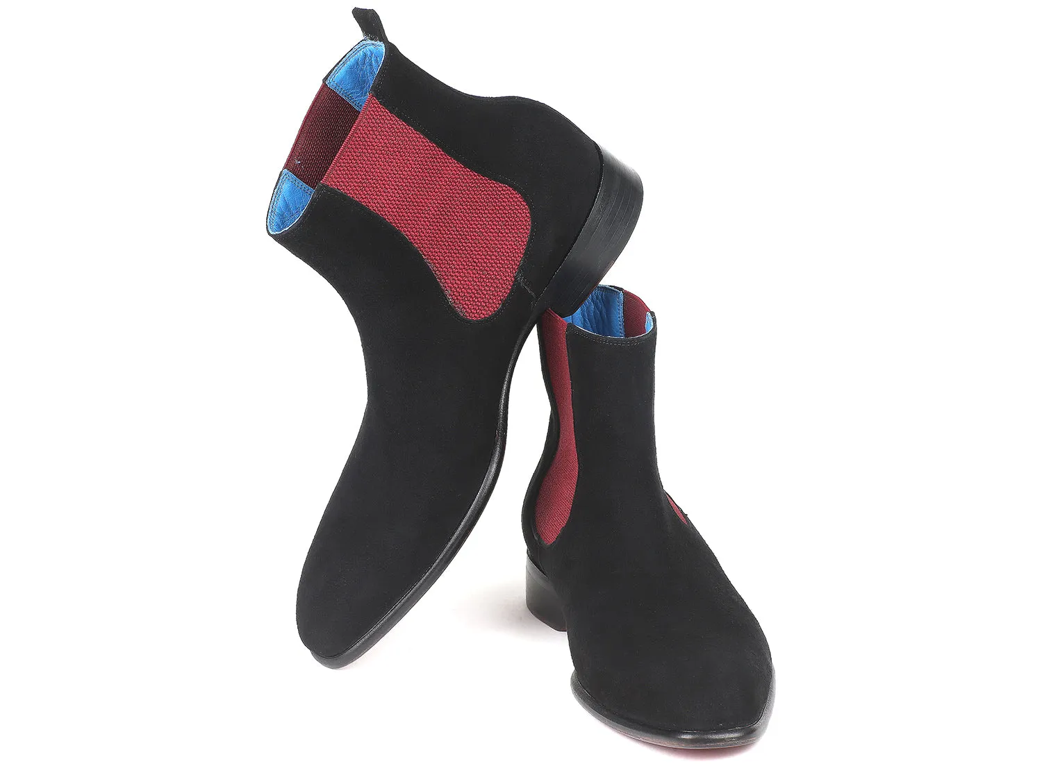 Paul Parkman Schuhe Paul Parkman Herren Chelsea-Stiefel aus Wildleder in Schwarz