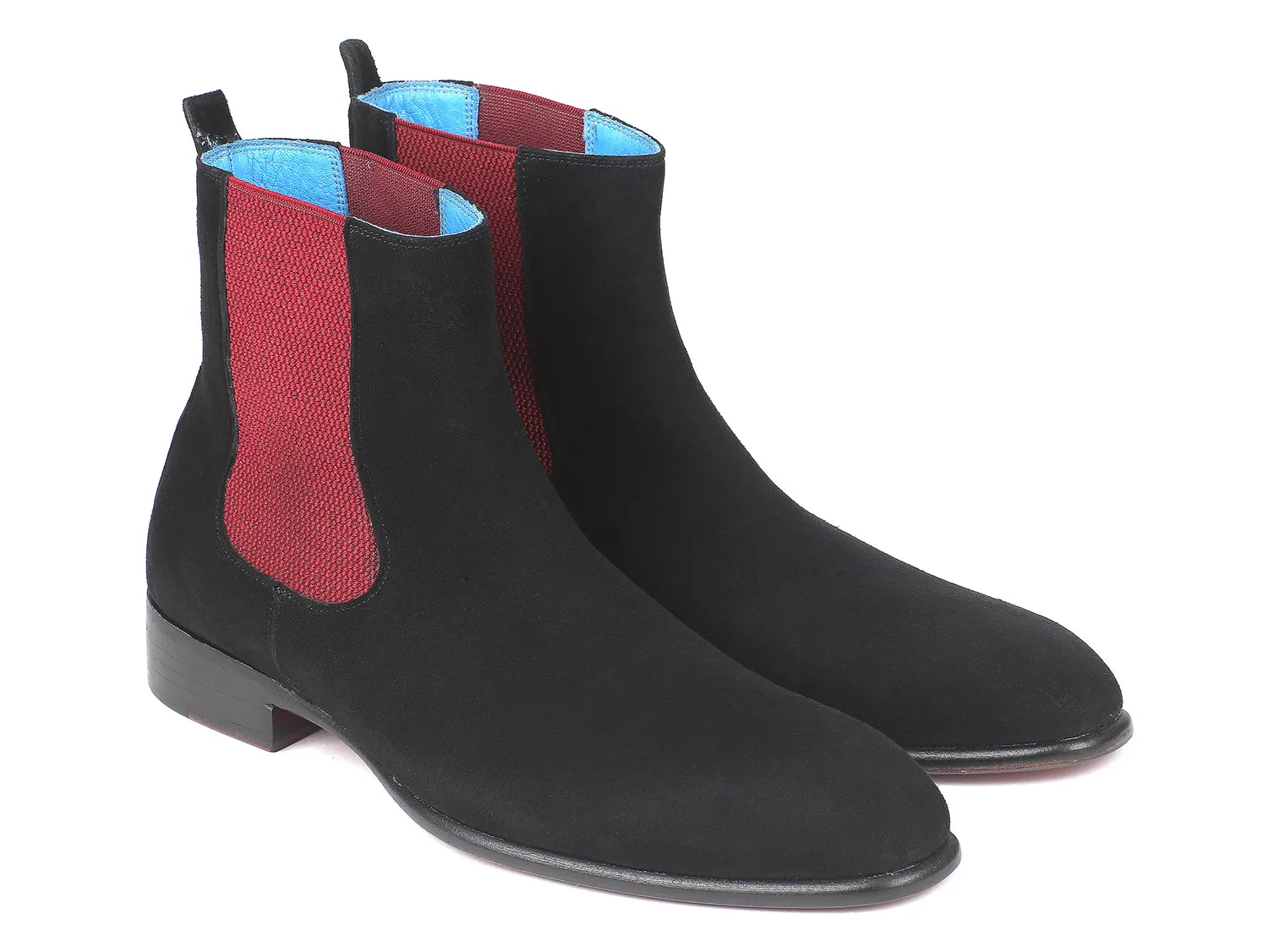 Paul Parkman Schuhe Paul Parkman Herren Chelsea-Stiefel aus Wildleder in Schwarz