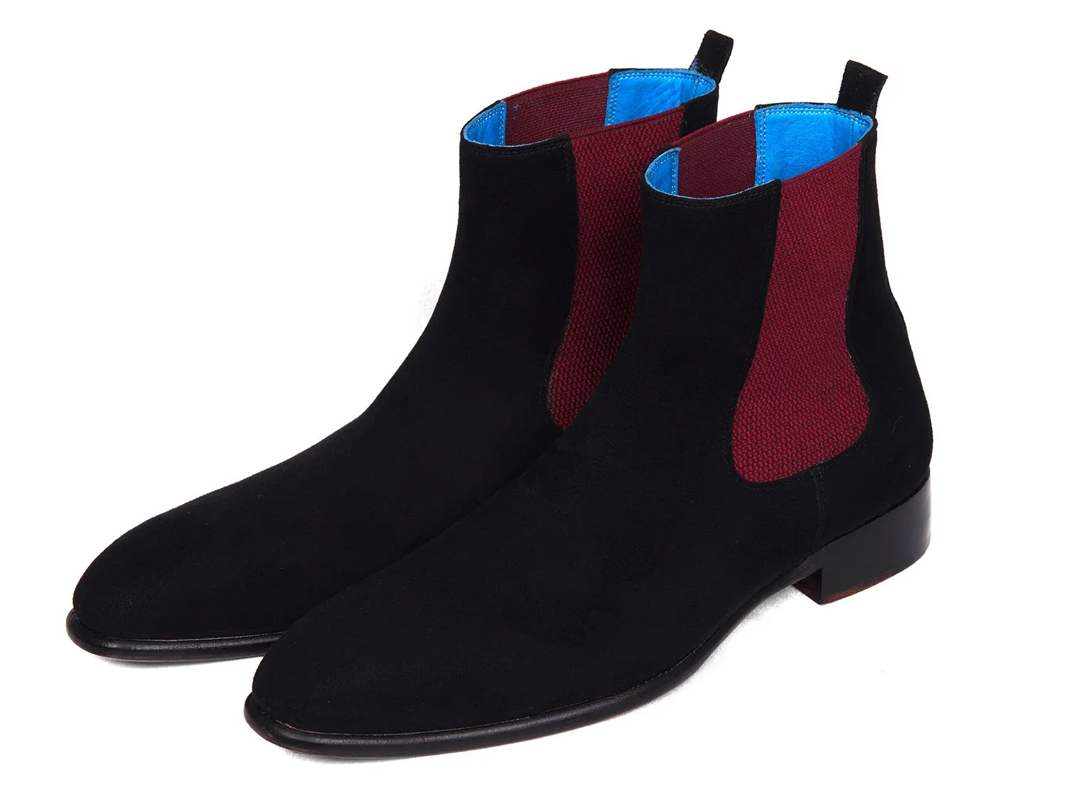 Paul Parkman Schuhe Paul Parkman Herren Chelsea-Stiefel aus Wildleder in Schwarz