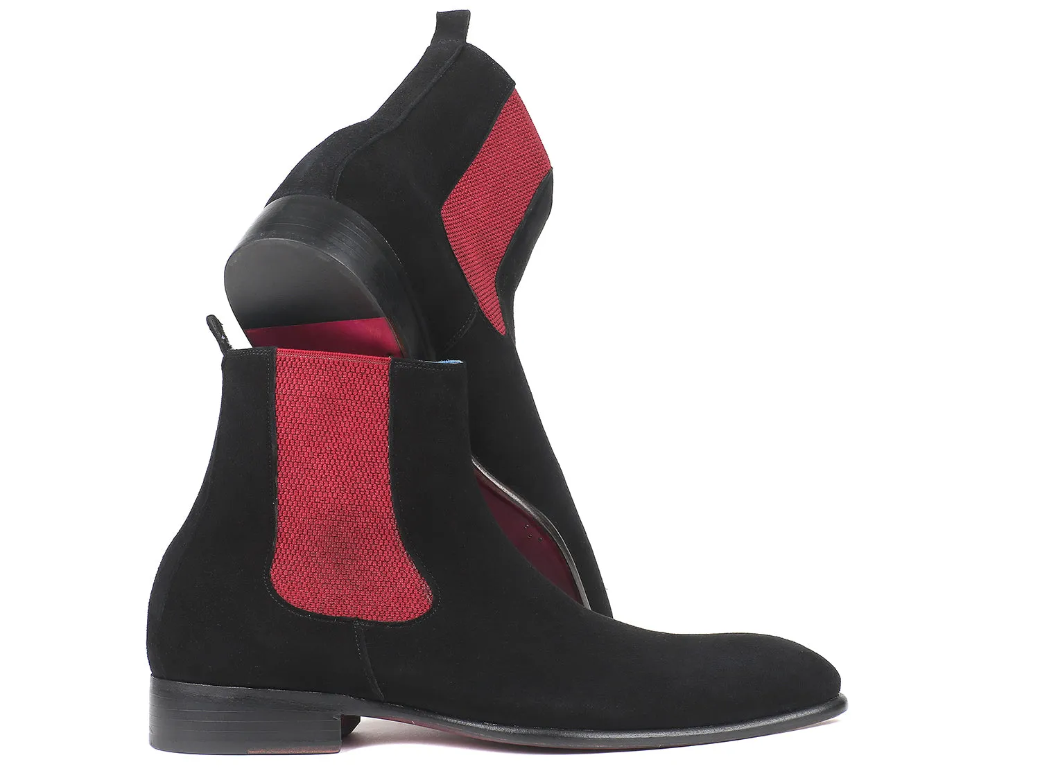 Paul Parkman Schuhe Paul Parkman Herren Chelsea-Stiefel aus Wildleder in Schwarz