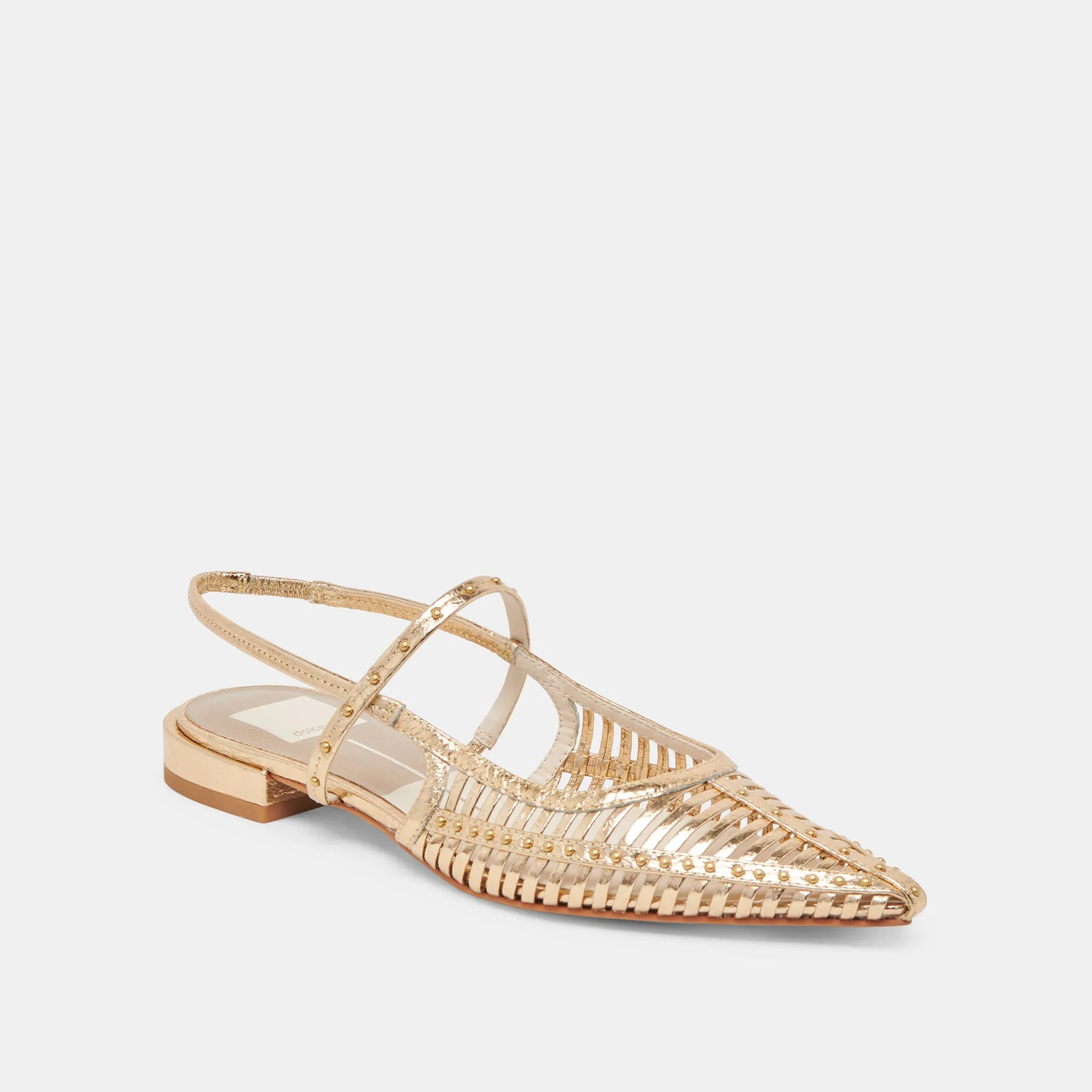 PHINLY FLATS GOLD ANTIKE LEDEROPTIK