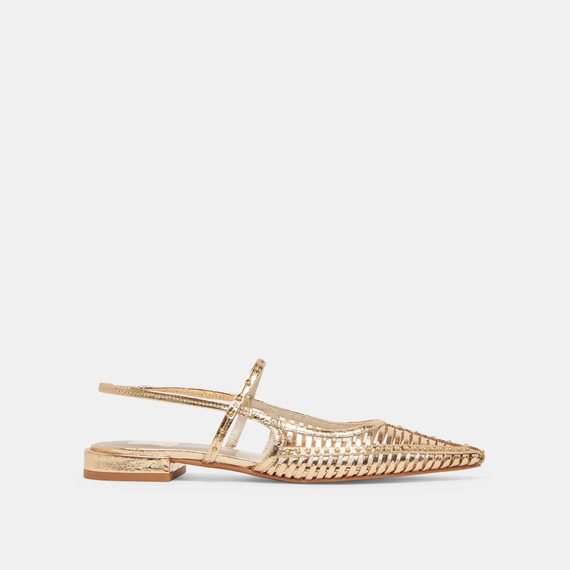 PHINLY FLATS GOLD ANTIKE LEDEROPTIK
