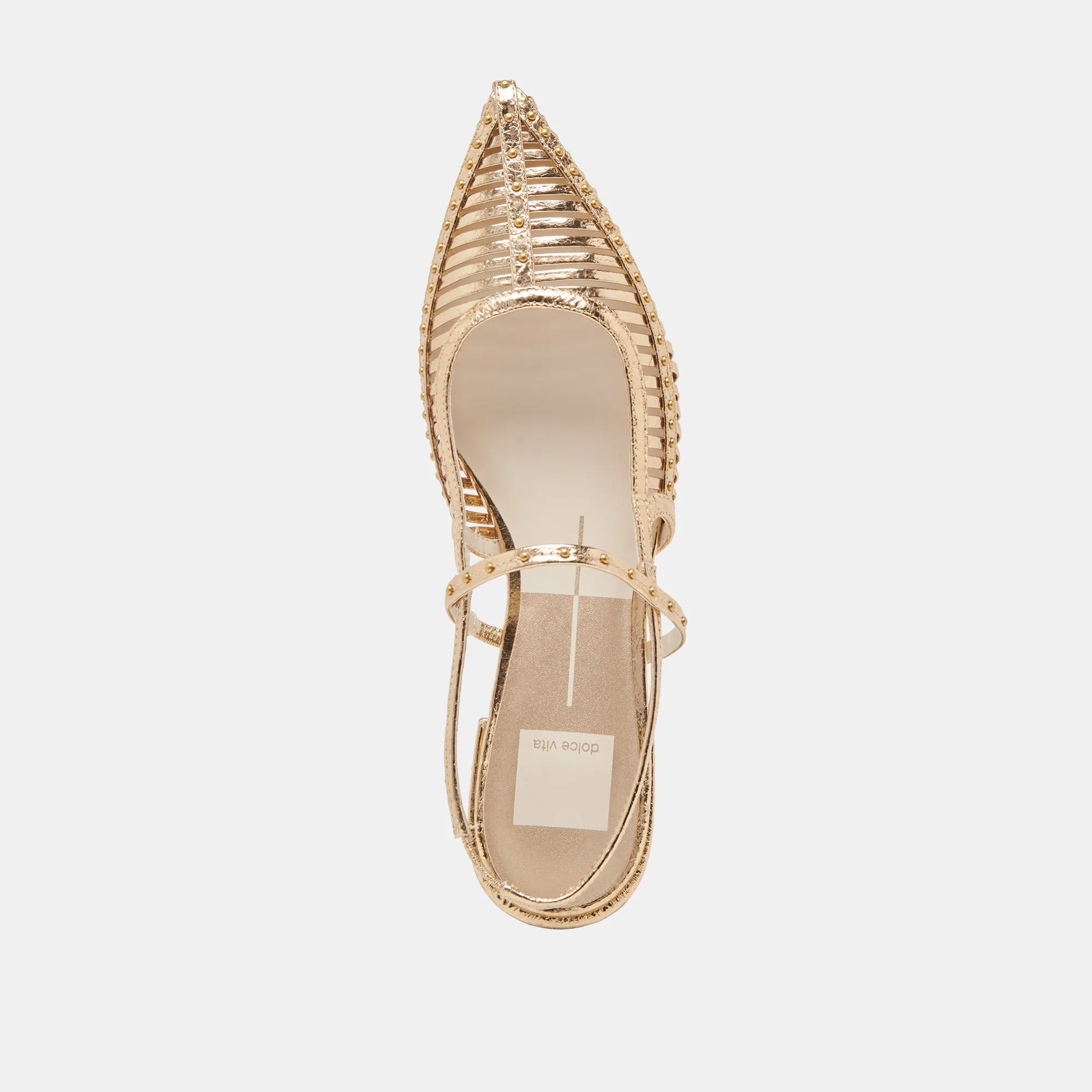 PHINLY FLATS GOLD ANTIKE LEDEROPTIK