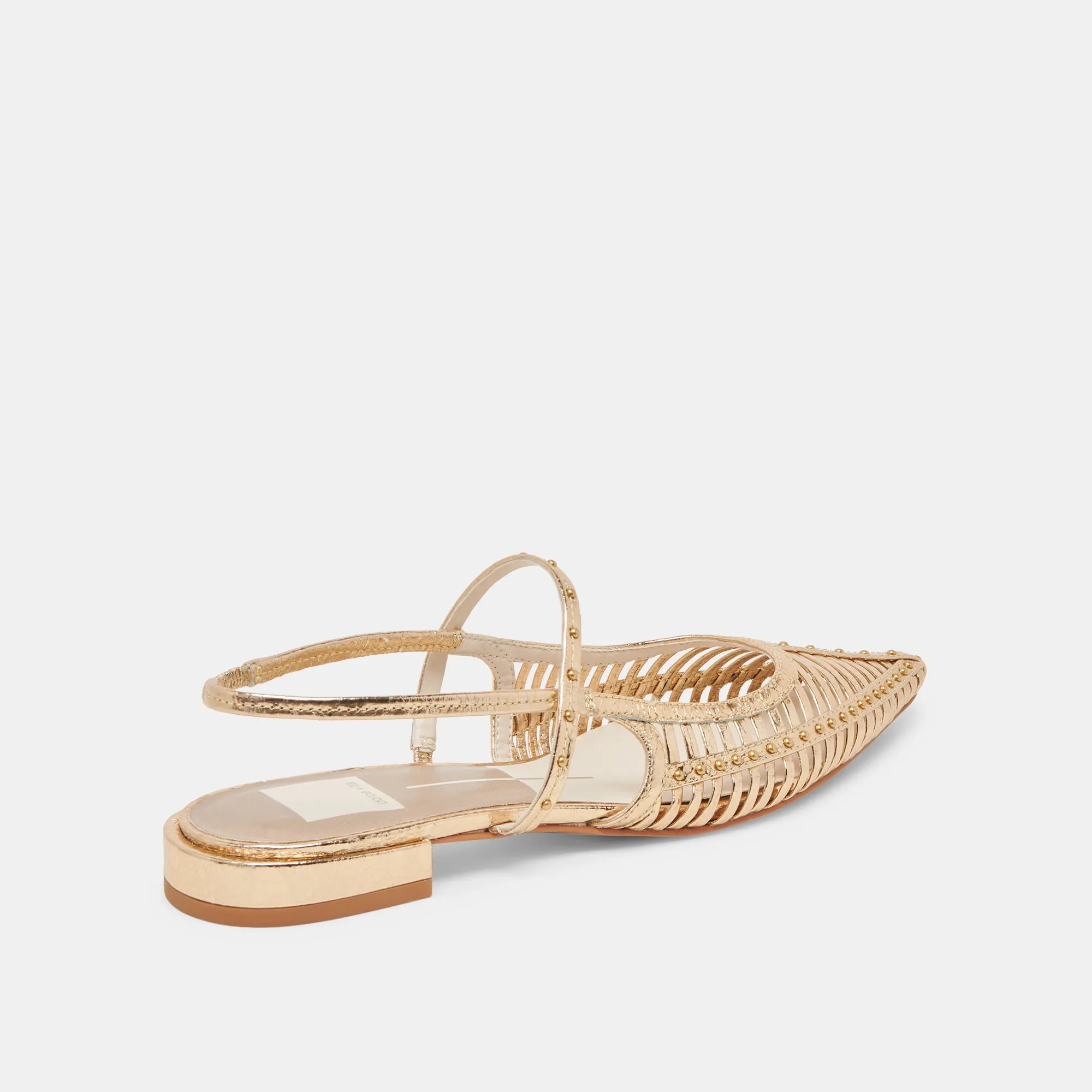 PHINLY FLATS GOLD ANTIKE LEDEROPTIK