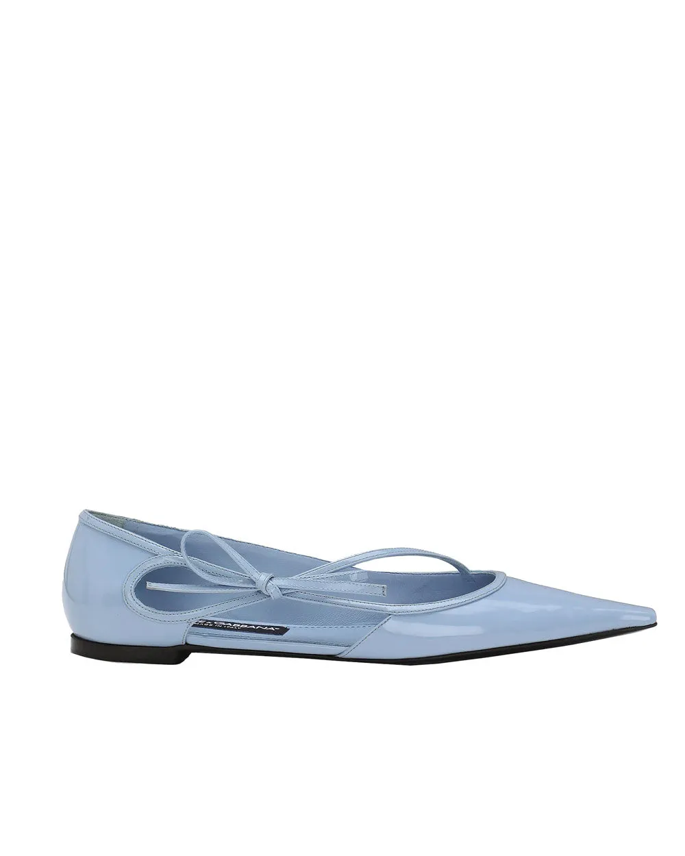 Hochglanz Ballerinas in Blau