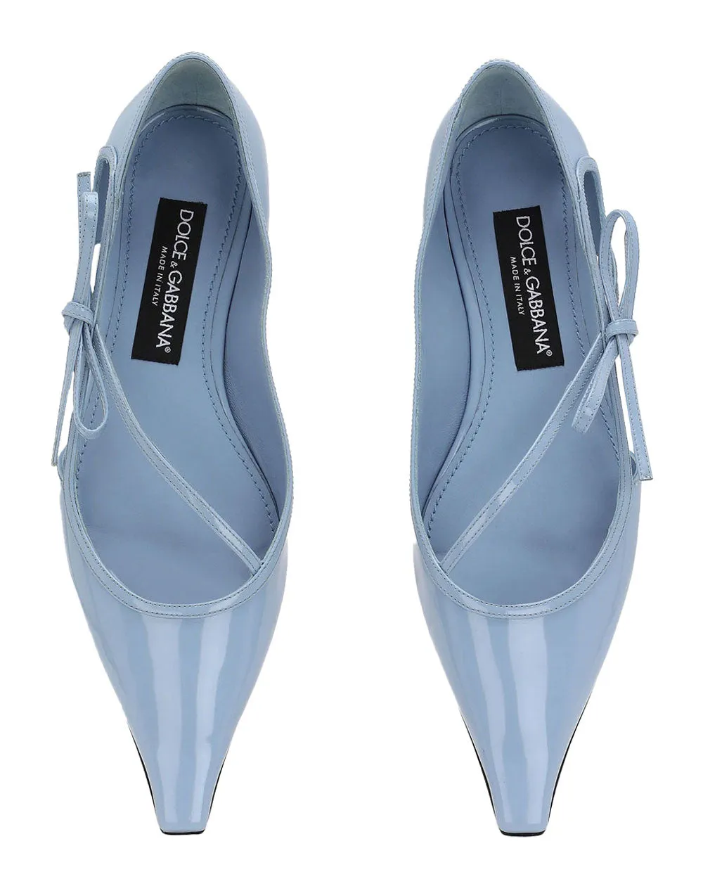 Hochglanz Ballerinas in Blau